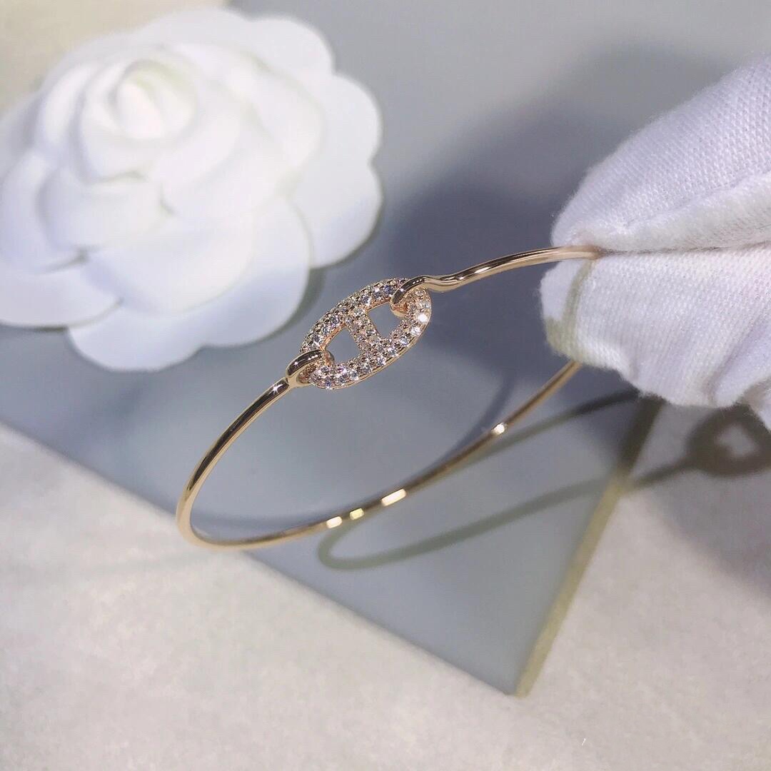 Hermes Pig Nose Bangle Bracelet - Original Replica Club