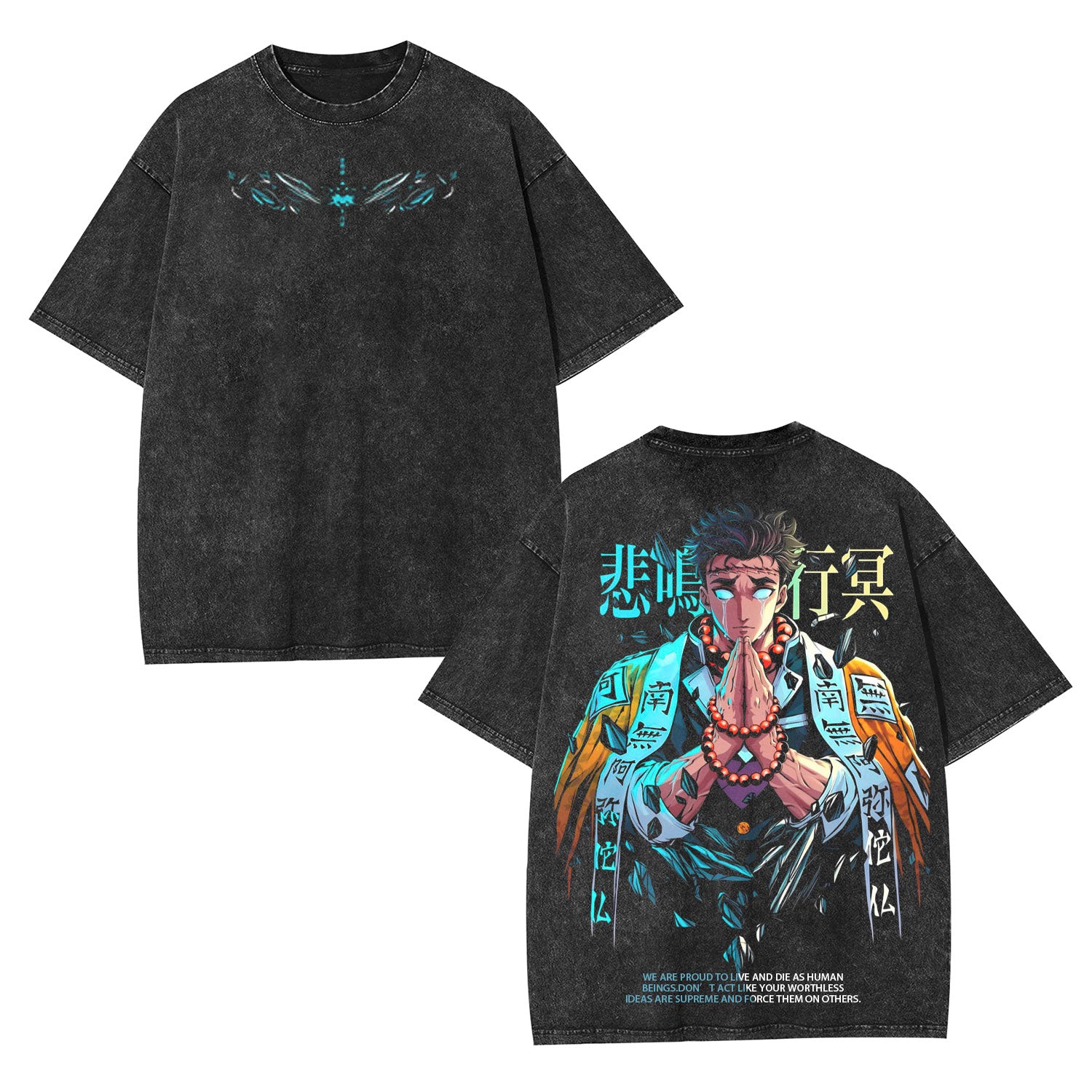 Unisex Anime Inspired Vintage Washed T-Shirt丨Comicssoul