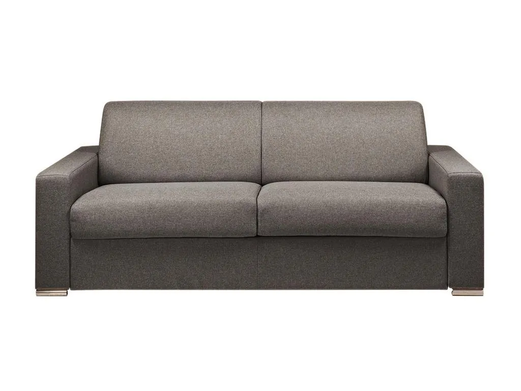 Sofá cama de 4 plazas de tela de apertura rápida Habitarluz - Antracita - Cama de 160 cm - Colchón de 18 cm IHUA60352