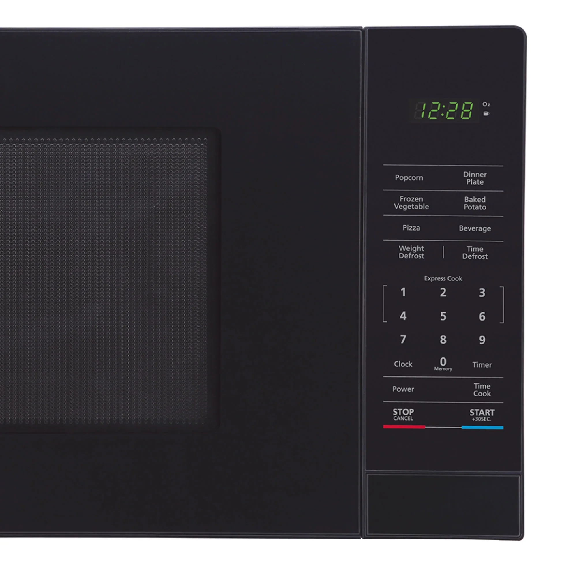 Magic Chef 1.6 Cu. ft. 1100W Countertop Microwave Oven with Push-Button Door in Black, New