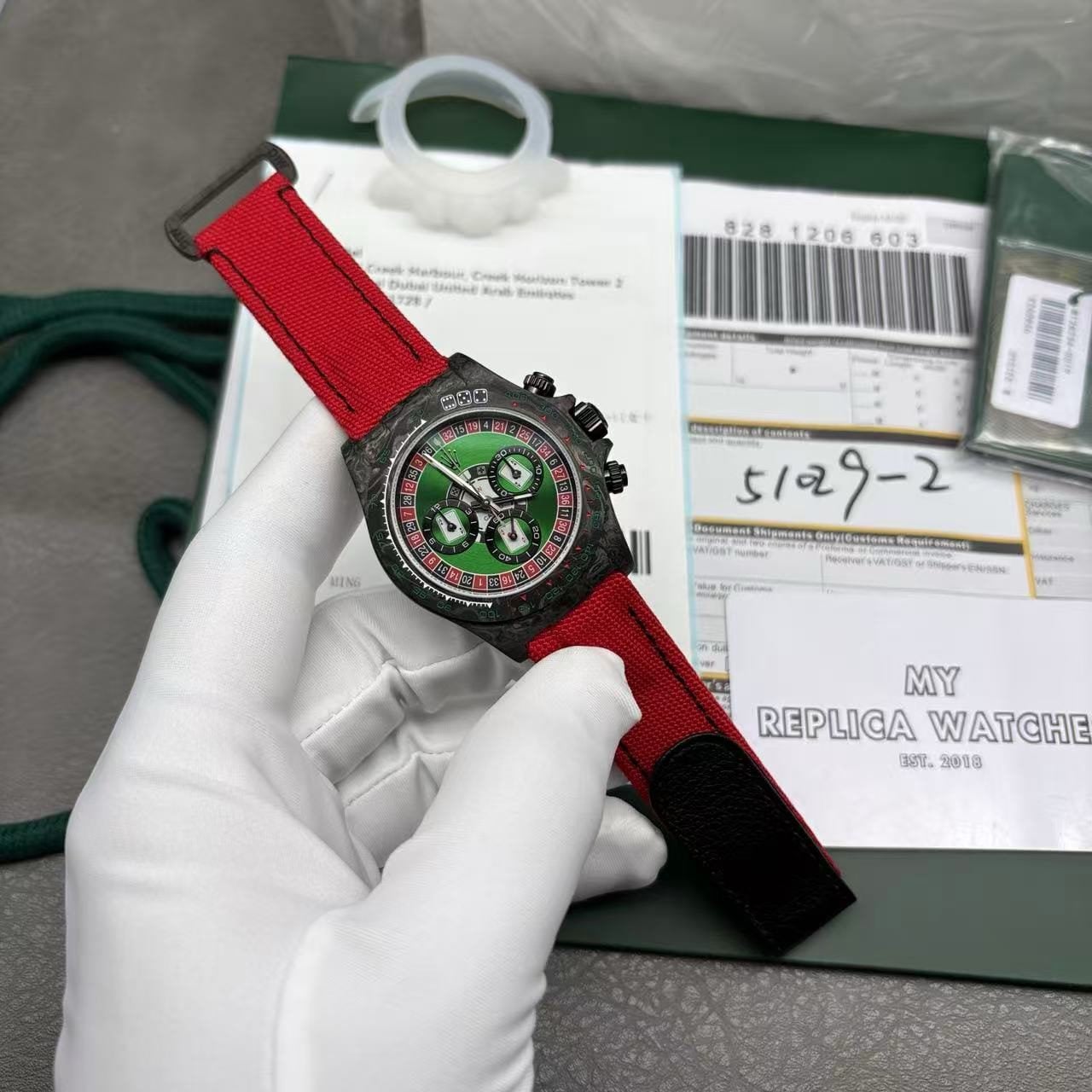 Replica DiW Rolex Daytona Lucky Player Carbon (Casino Edition)