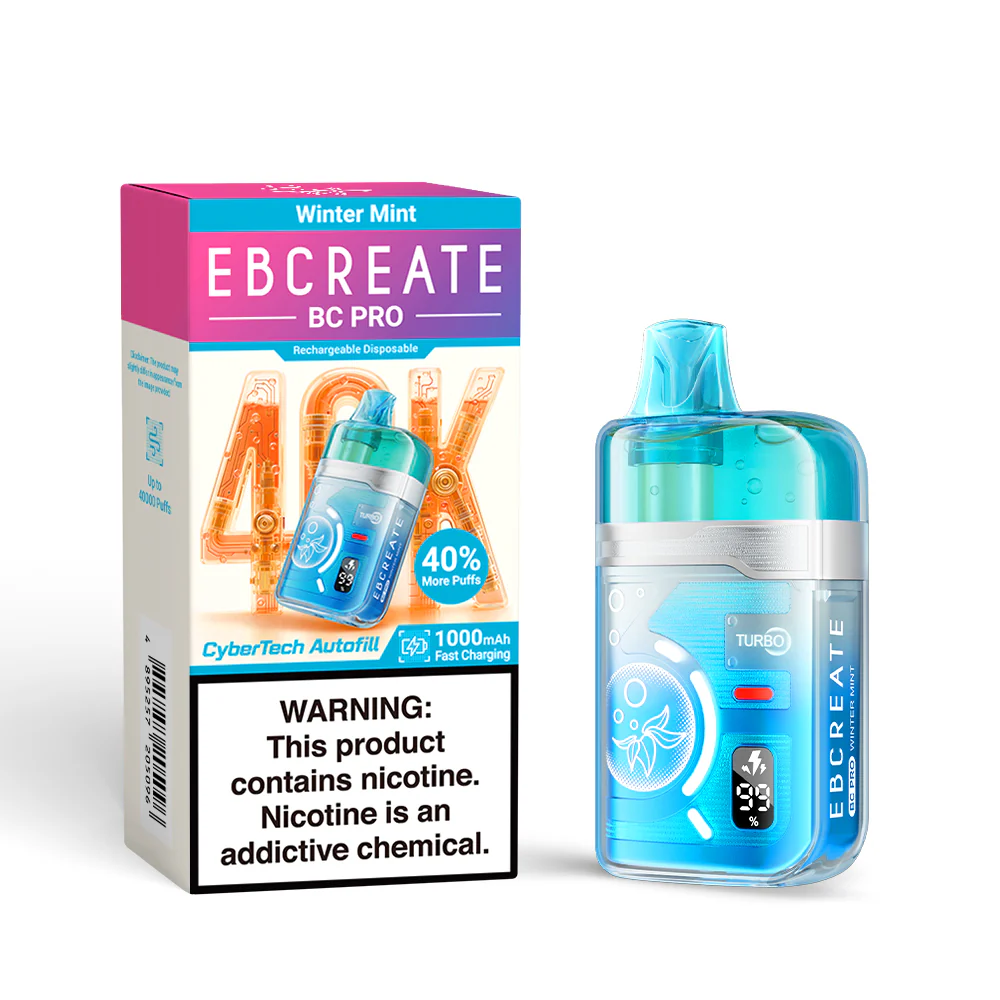 EBCREATE BC PRO ladattava kertakäyttöinen sähkötupakka (kaikki maut)