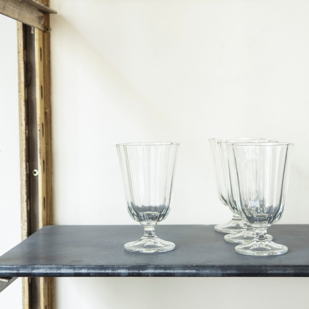 Verre à eau cotes plates - Ana