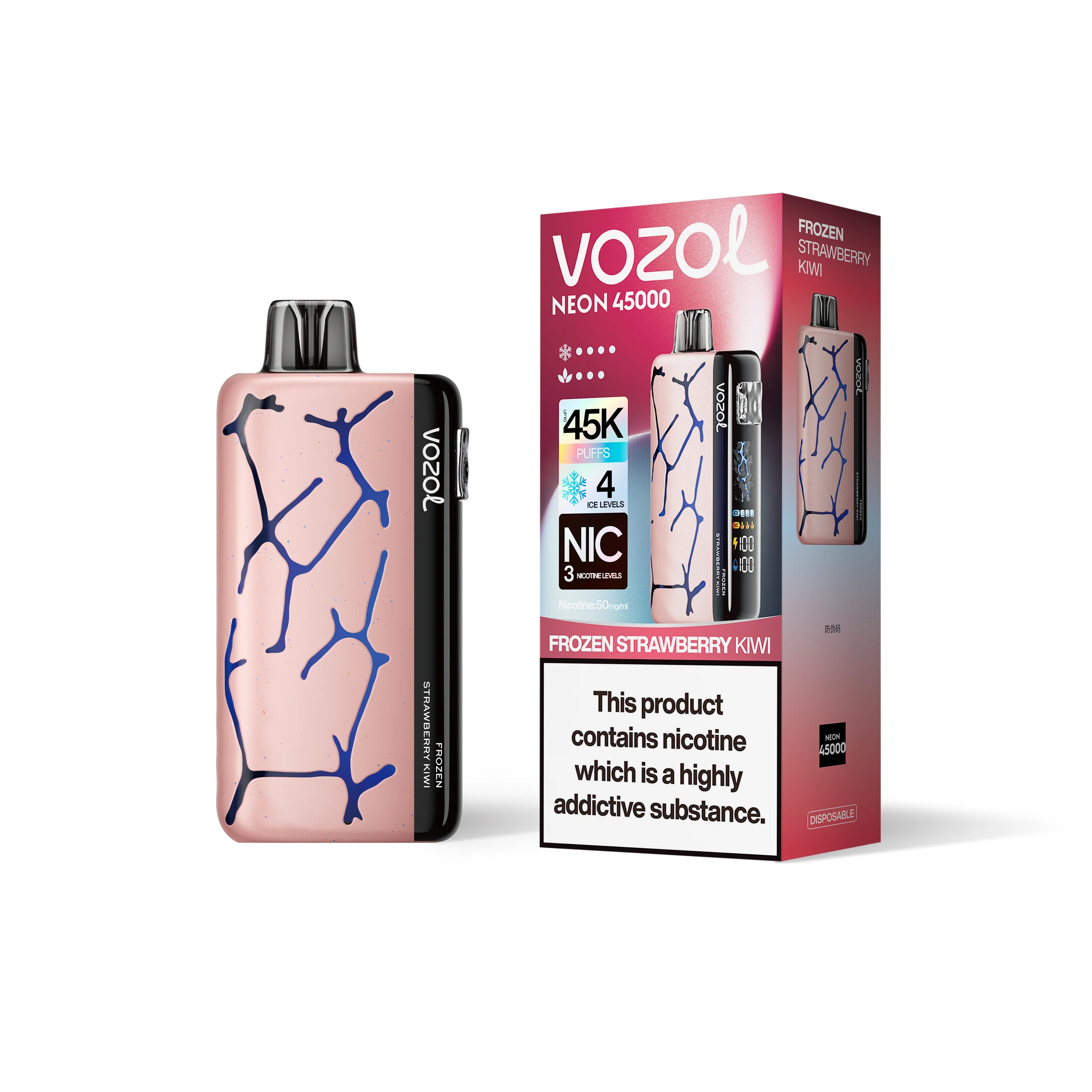 VOZOL NEON 45K cigarette électronique jetable (toutes les saveurs)