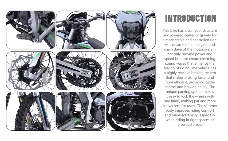 MotoTec Venom 72v 12000w Electric Dirt Bike White - Image 15