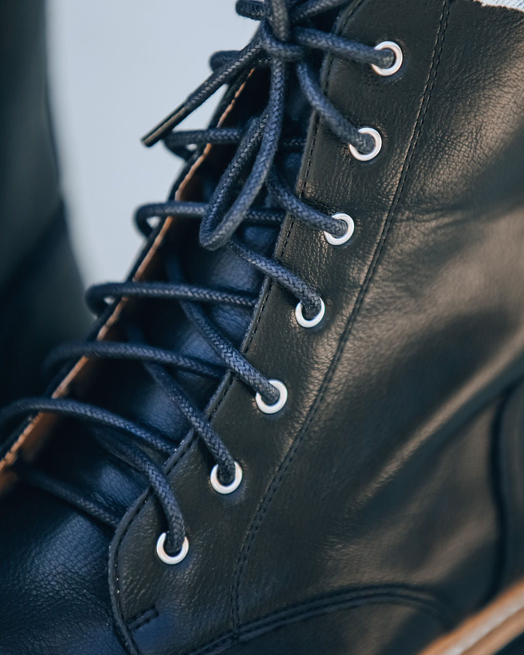 Brycen Faux Leather Lace Up Boot - Se7enfashion