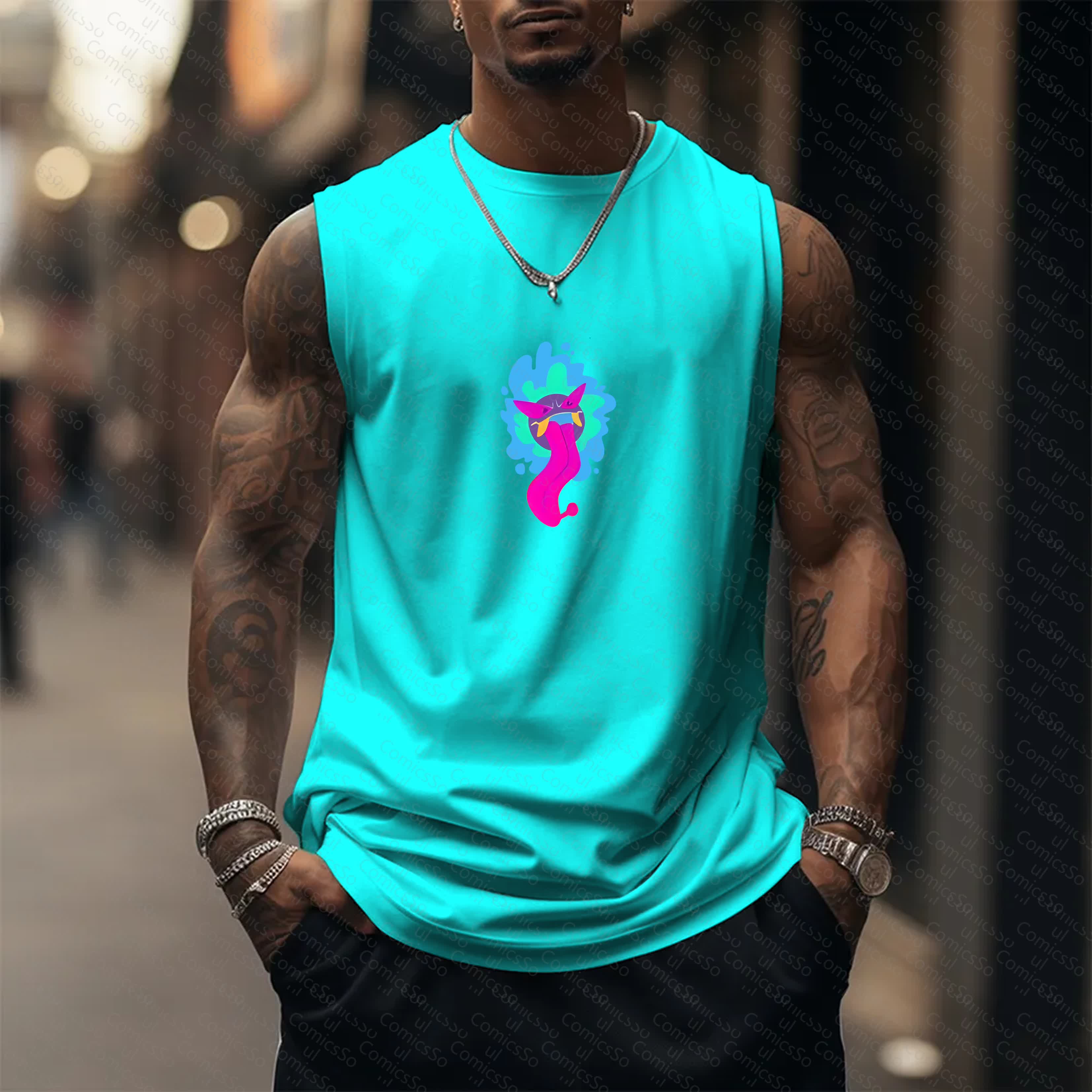Unisex  “Comicssoul” Casual Anime  Tank Top TeeThreads Sustain the Scene with Custom Apparel