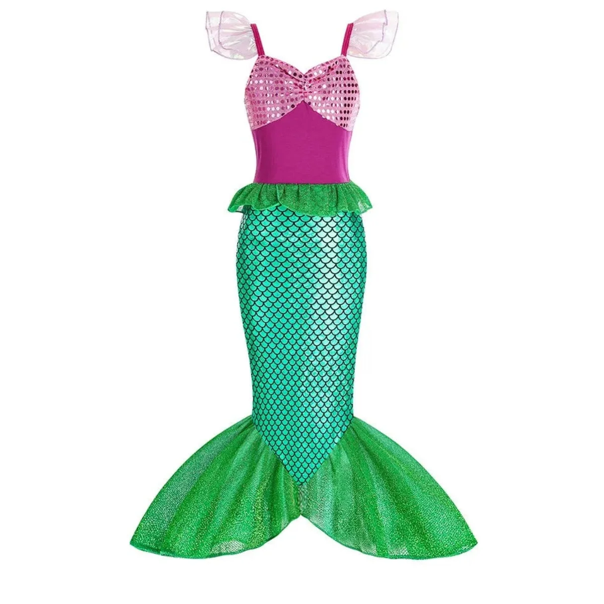 Halloween Costumes Girls Mermaid Dress Costume - Image 9 Halloween Costumes Girls Mermaid Dress Costume - Image 9