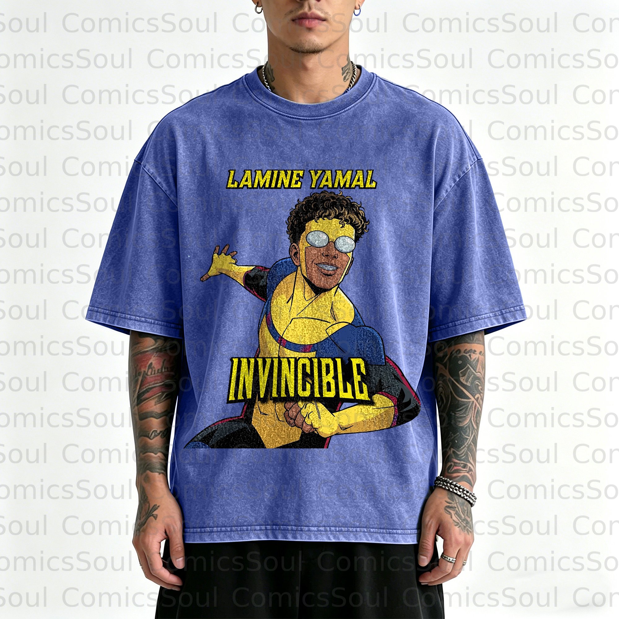 Unisex Anime Inspired Vintage Washed T-Shirt