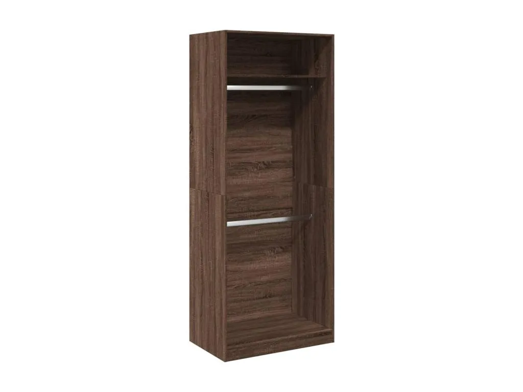 Armario Mueblestop de ingeniería color Mueblestop marrón 80x50x200 cm 70456GNPZ
