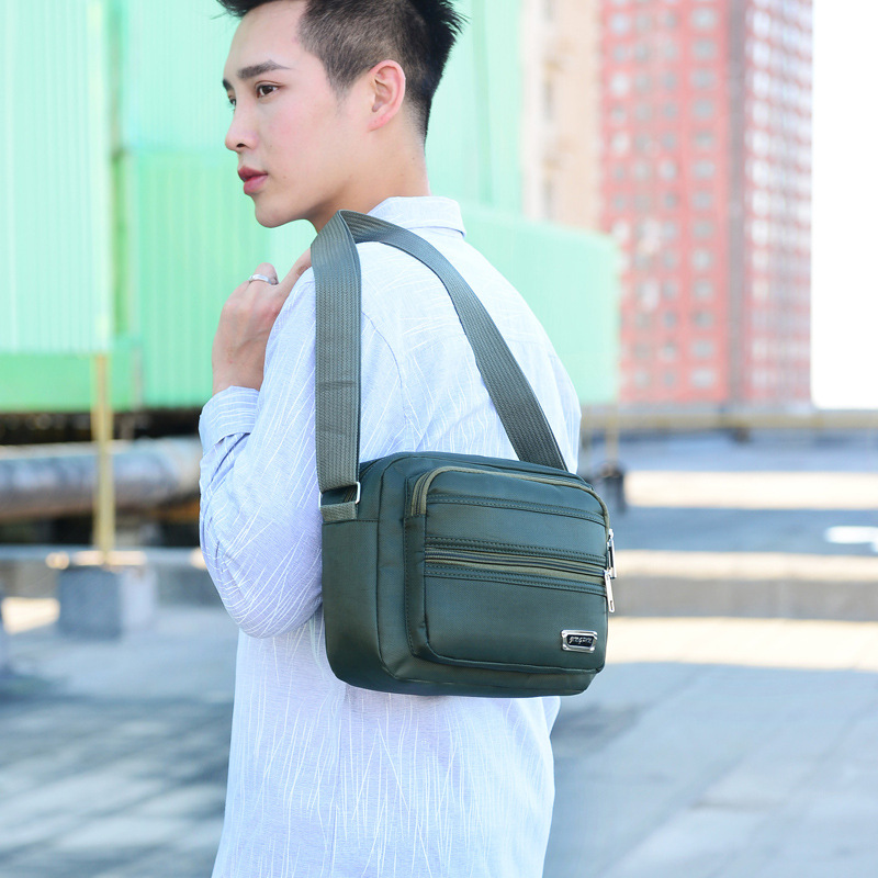 Business bag for men and women, nylon wallet, canvas charging bag, cashier shoulder bag, crossbody bag, Oxford cloth bag, business bag