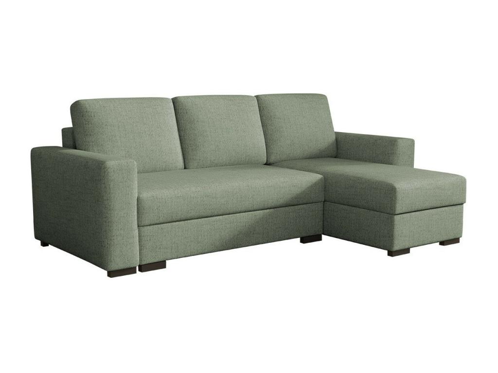Sofá rinconero Joliven 187 Verde Función de descanso Caja de ropa de cama 242x155cm