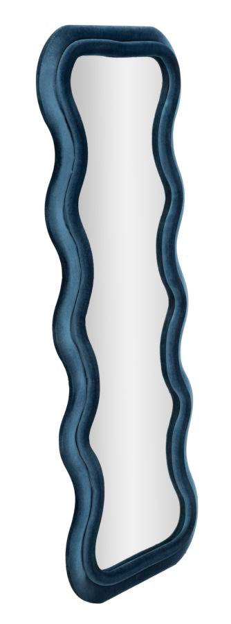 Mauro Ferretti Emily Wandspiegel in blauw fluweel