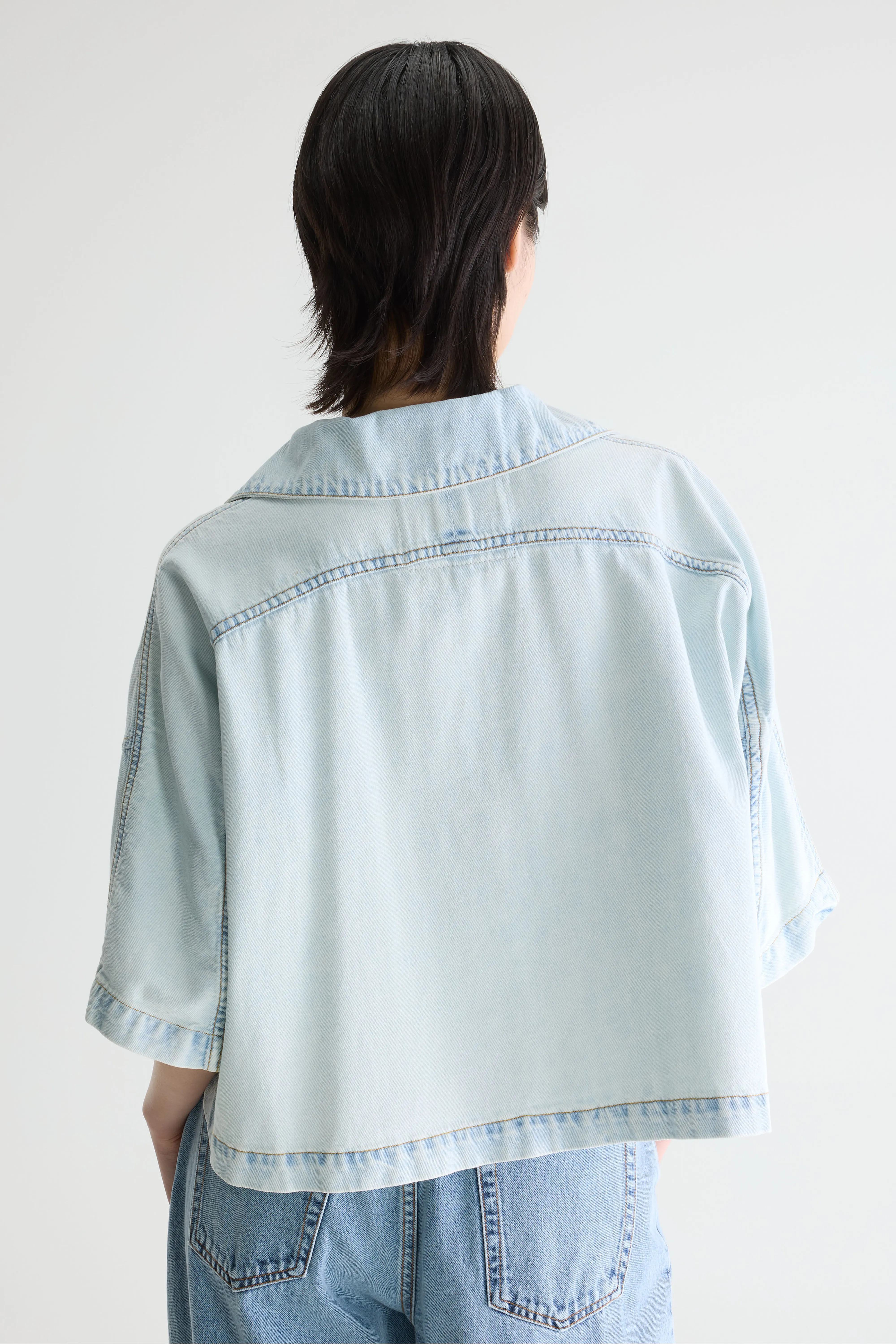Bellerose Poppa denim shirt (261 / W / ICE BLEACH)