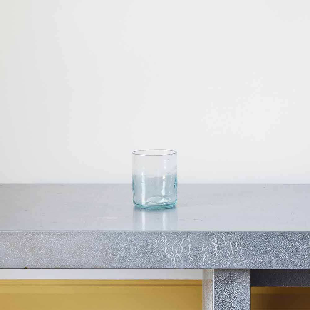Verre droit en verre soufflé - Transparent