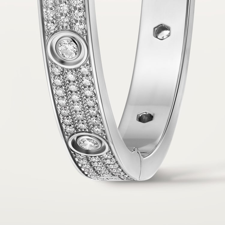 Replicate LOVE bracelet, classic model, paved, 12 diamonds(1:1 replica) - Original Replica Club