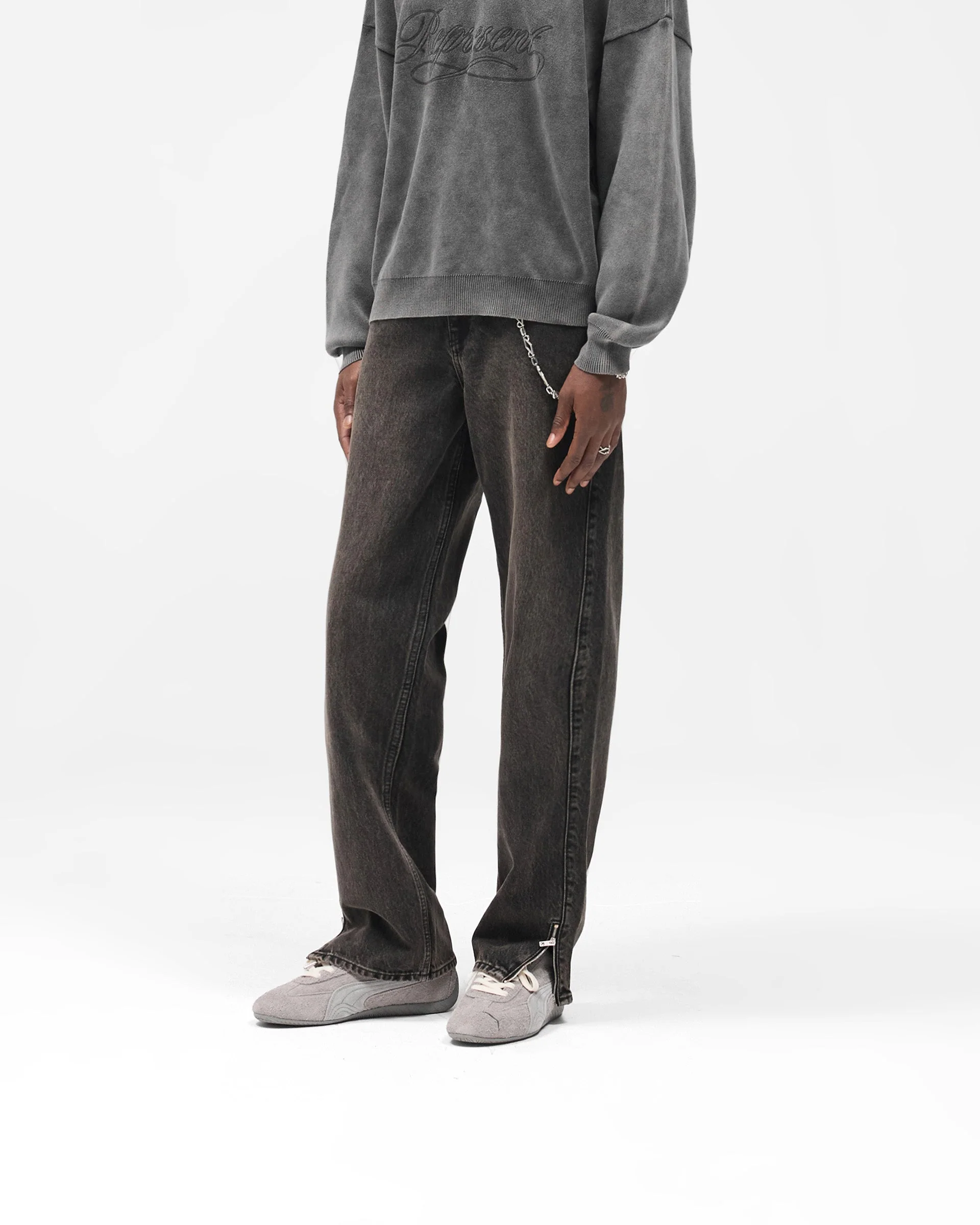 R2S Split Denim - Soot