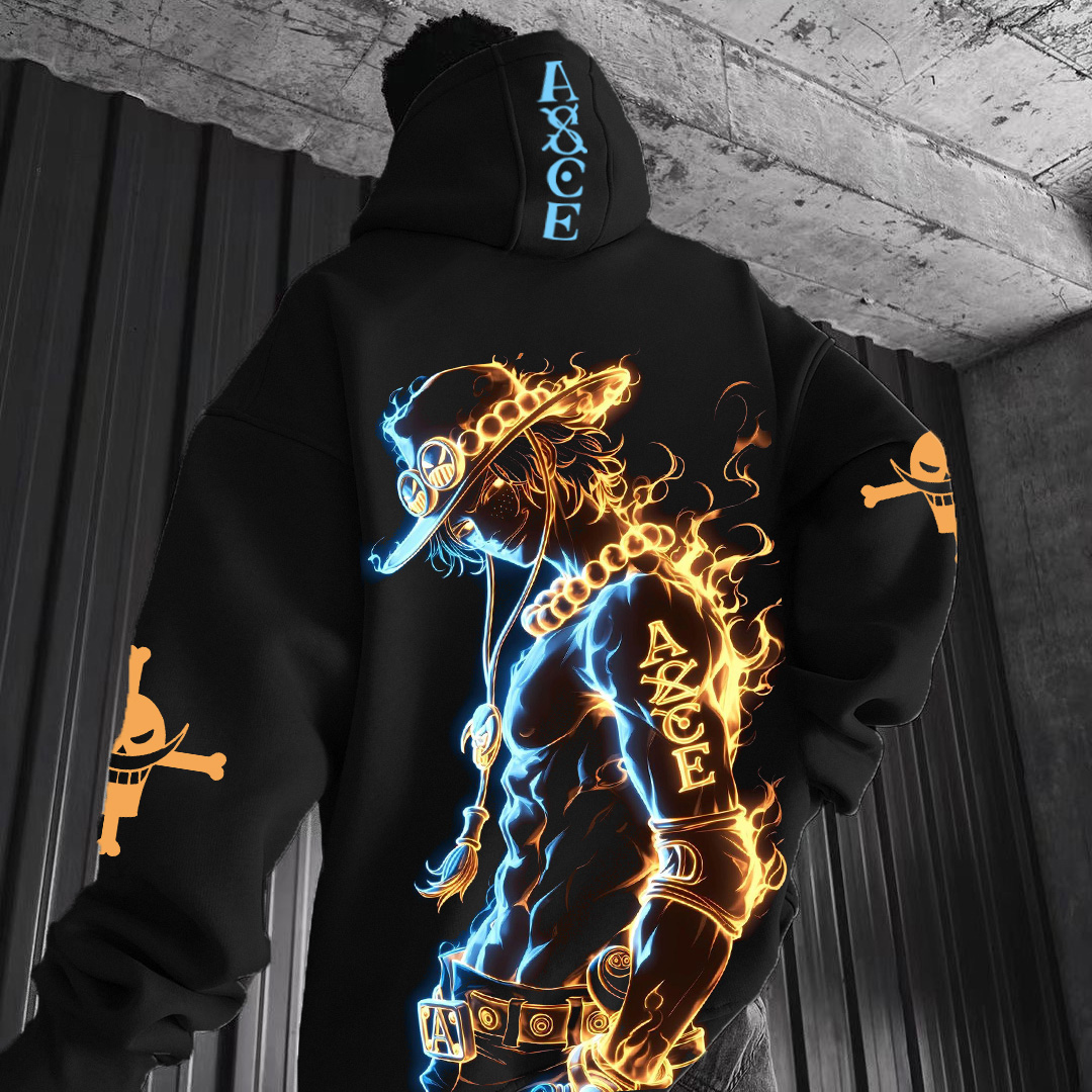 Unisex Anime Graphic Streetwear Vintage Plush Hoodie