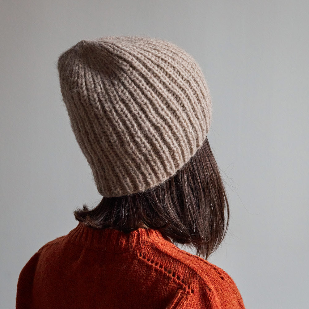 Merci - Bonnet en laine d'alpaga - Blanc Cassé