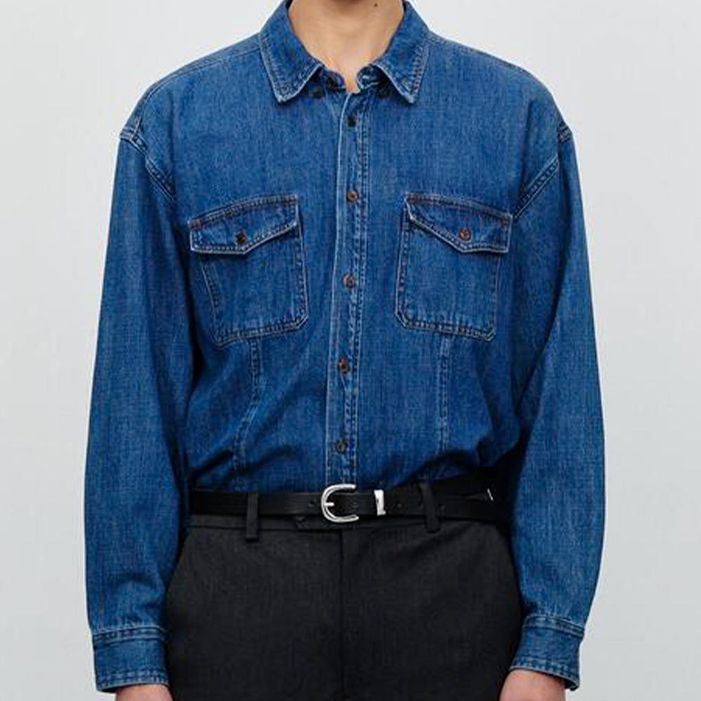 Dunst - Chemise Denim Classic - Bleu Nuit
