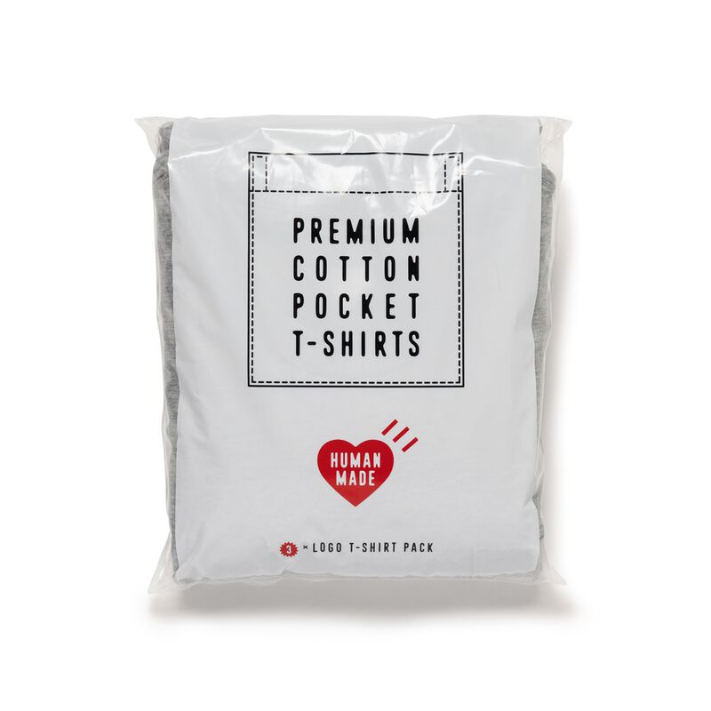HUMAN MADE 3-PACK POCKET T-SHIRT SET