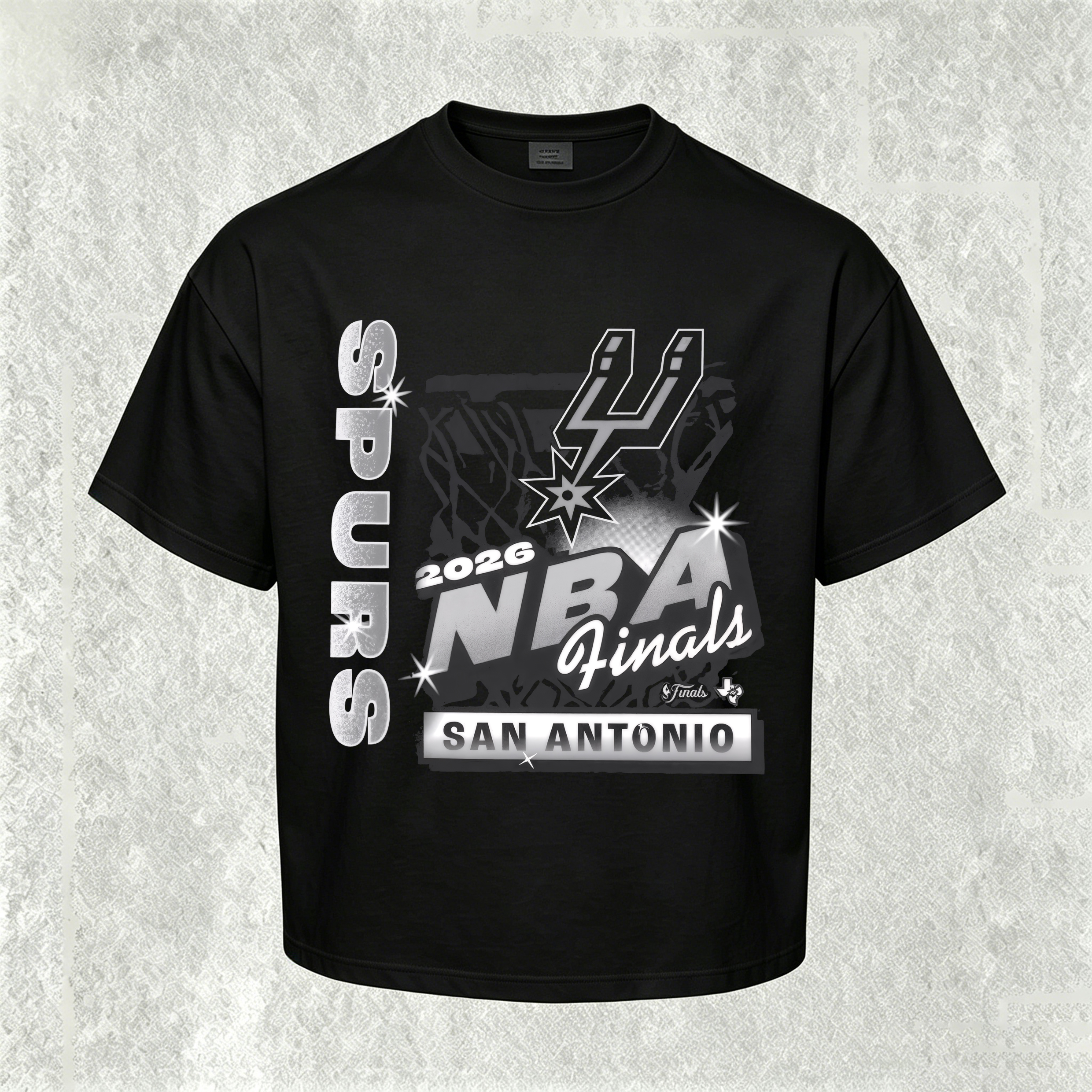 San Antonio Spurs NBA Finals Printed Unisex Oversized T-shirt