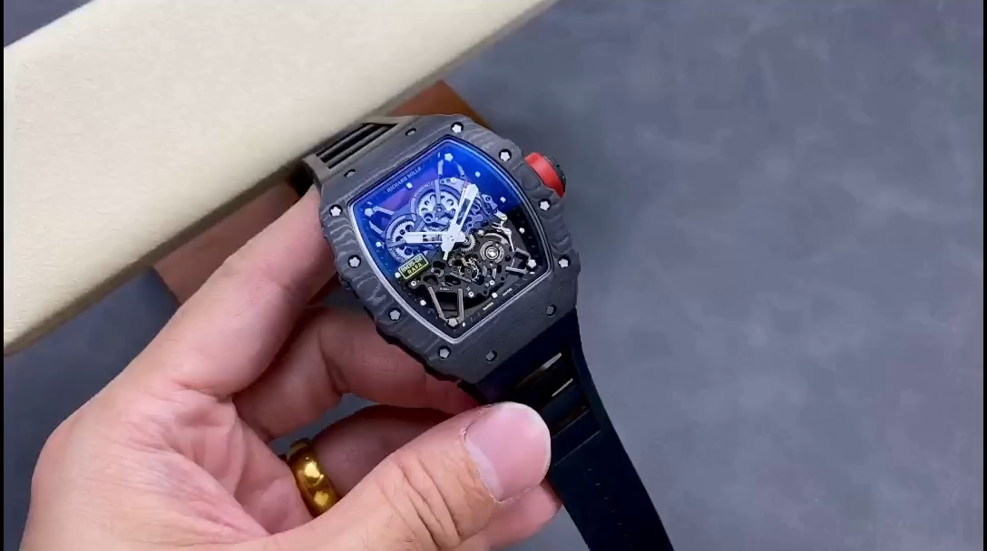 Richard Mille Rafael Nadal NTPT Carbon RM Black Rubber Strap RM035-02