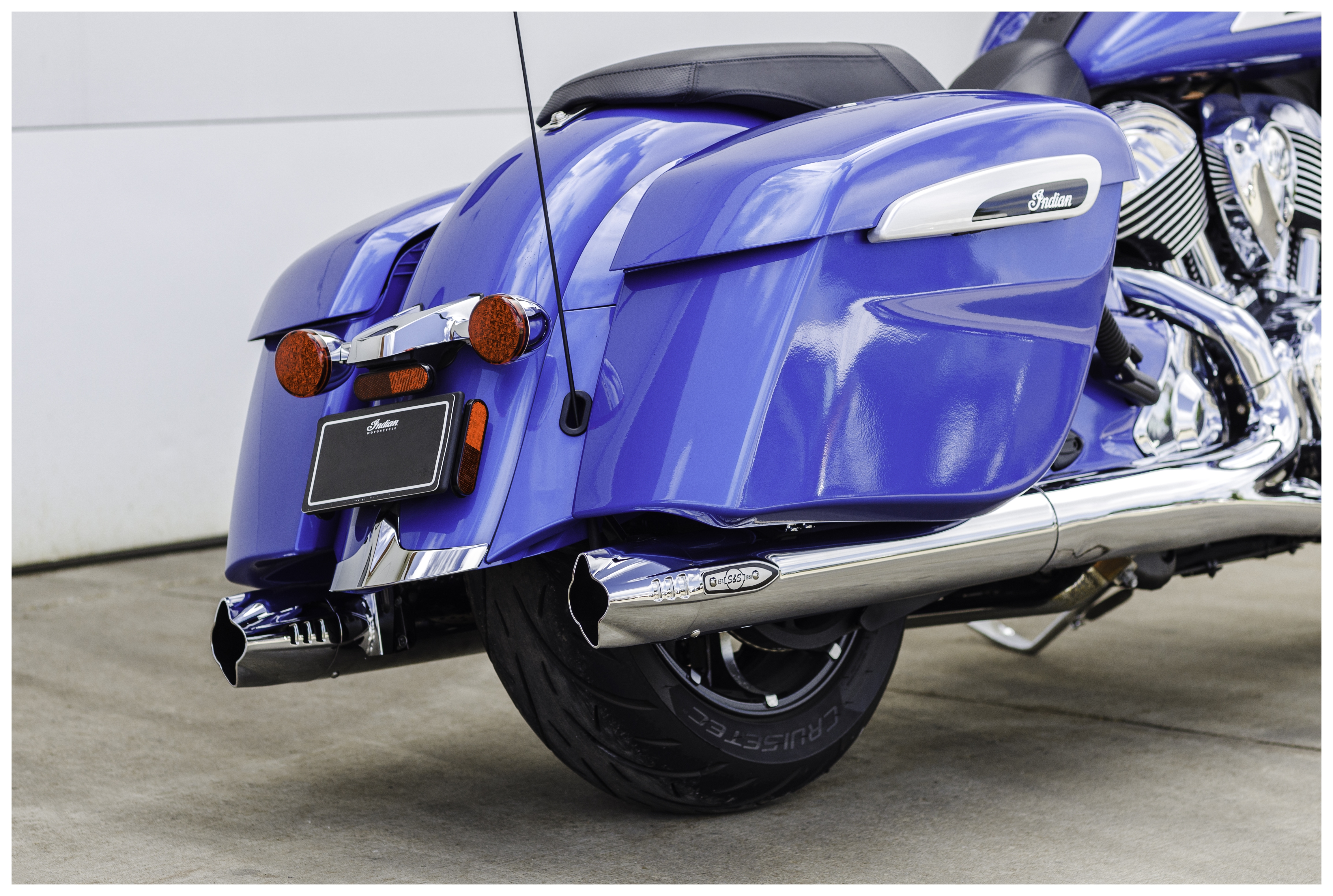 SportsBikeShop S&S Cycle Fishtail Slip-Ons For Indian Touring 2014-2025