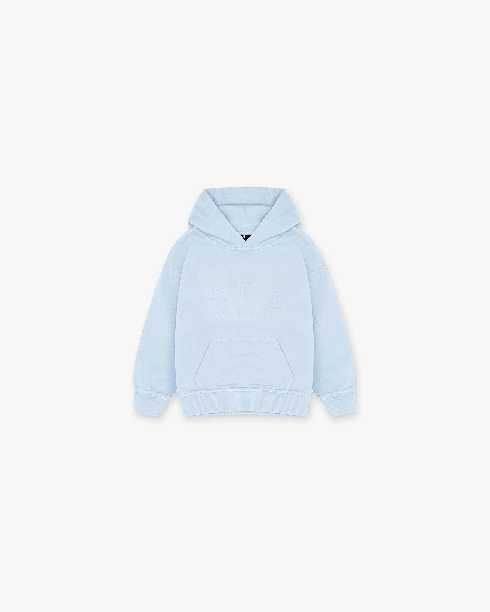 Mini Rep Applique Hoodie - Powder Blue