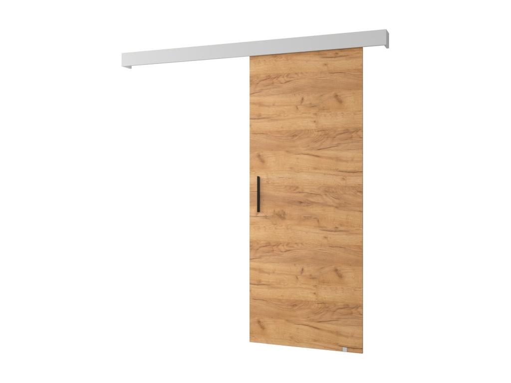 Puertas correderas Salwador I 80x204 cm (Roble Craft / Blanco / Negro)