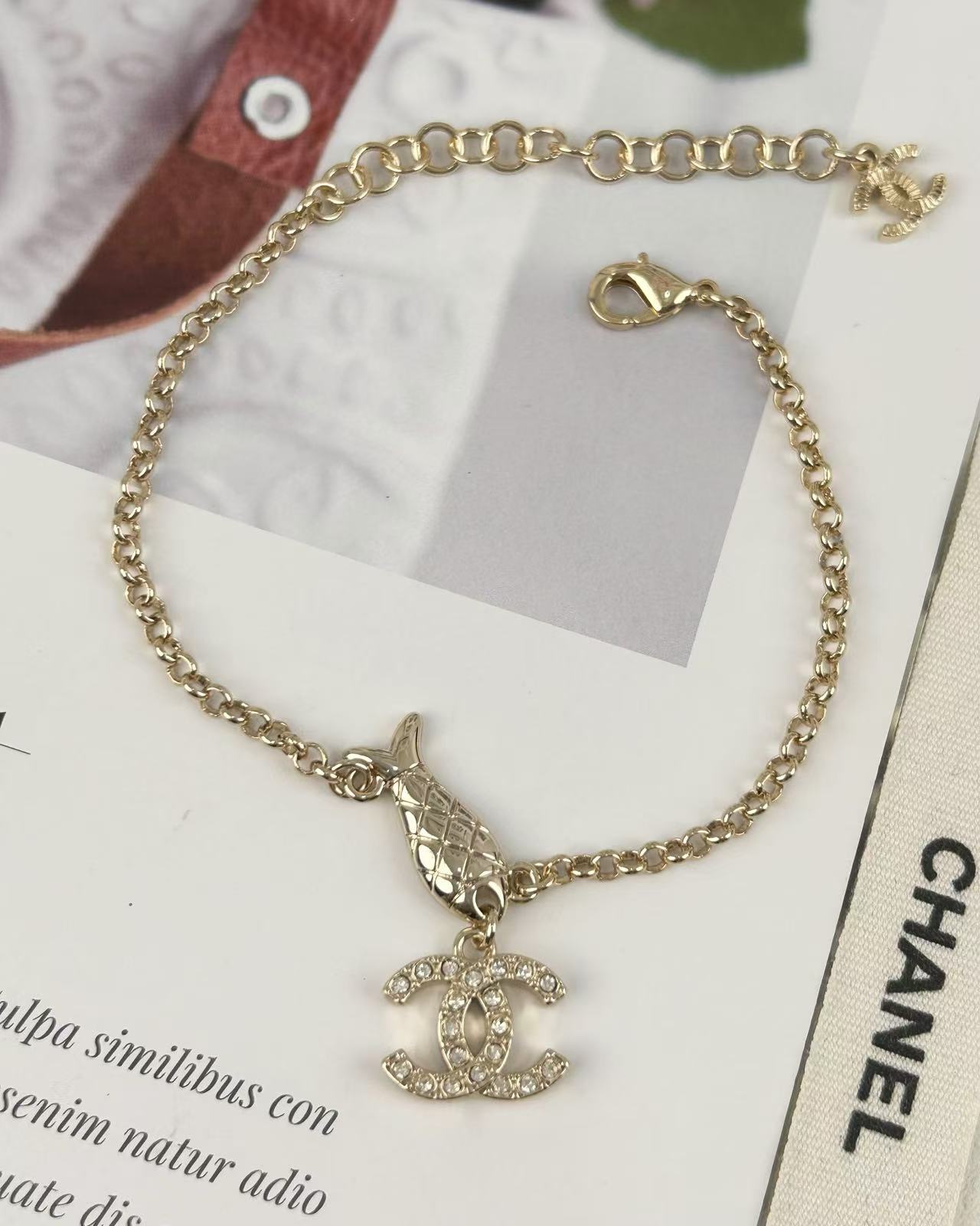 Chanel Light Gold Fish Bracelet - Original Replica Club