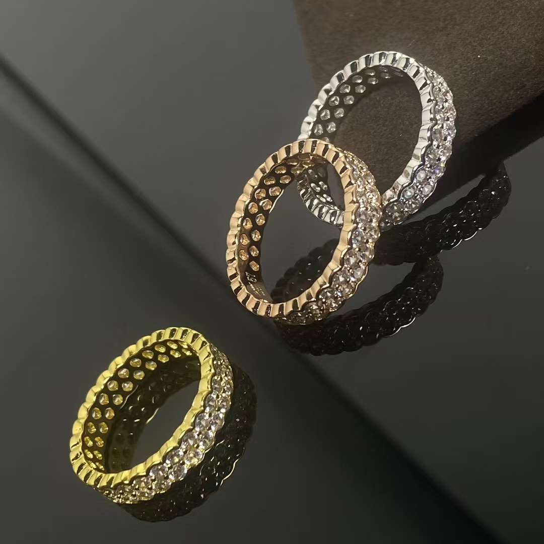 Cartier Diamond Paved Ring - Wide - Original Replica Club