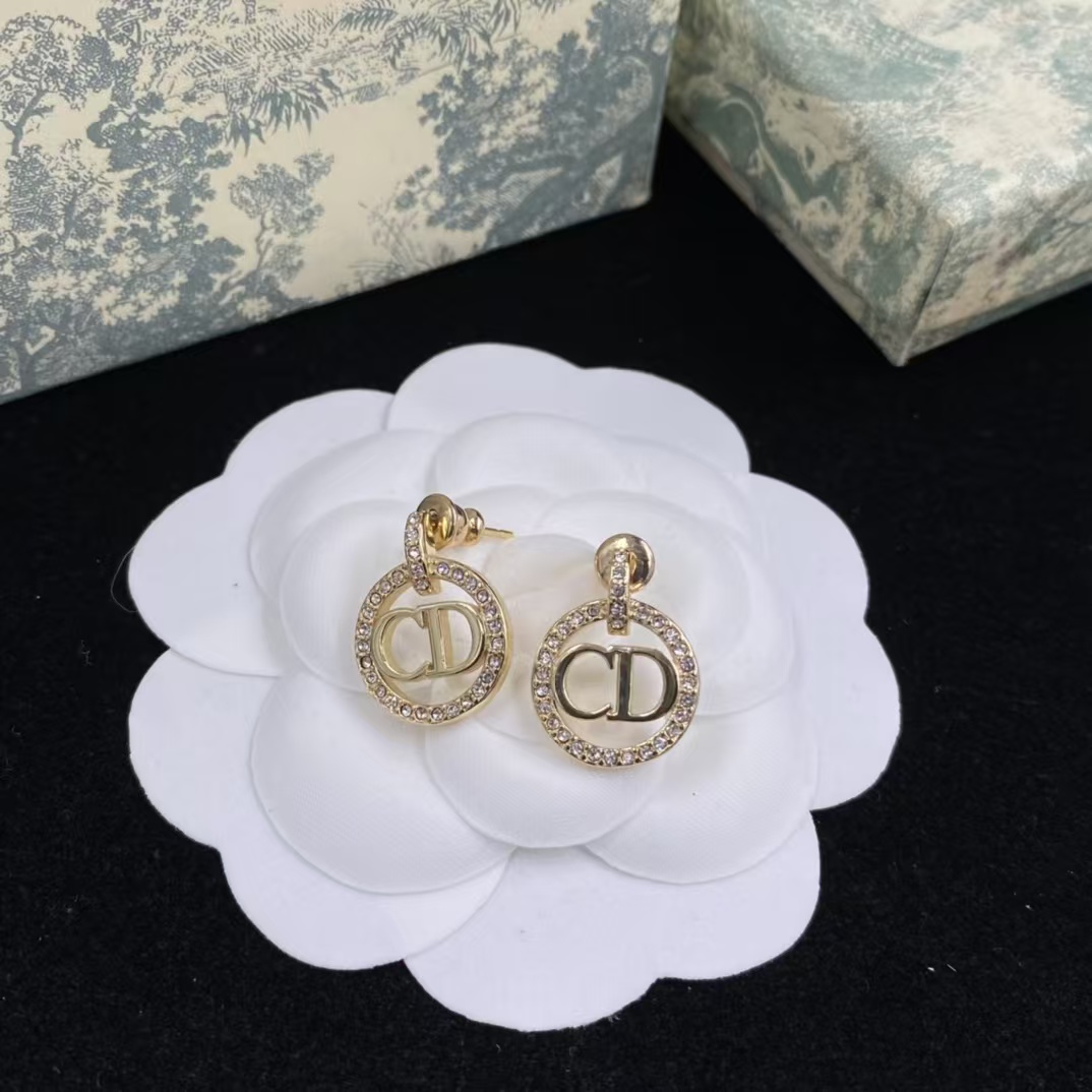 Dior Round Hoop CD Earrings - Original Replica Club