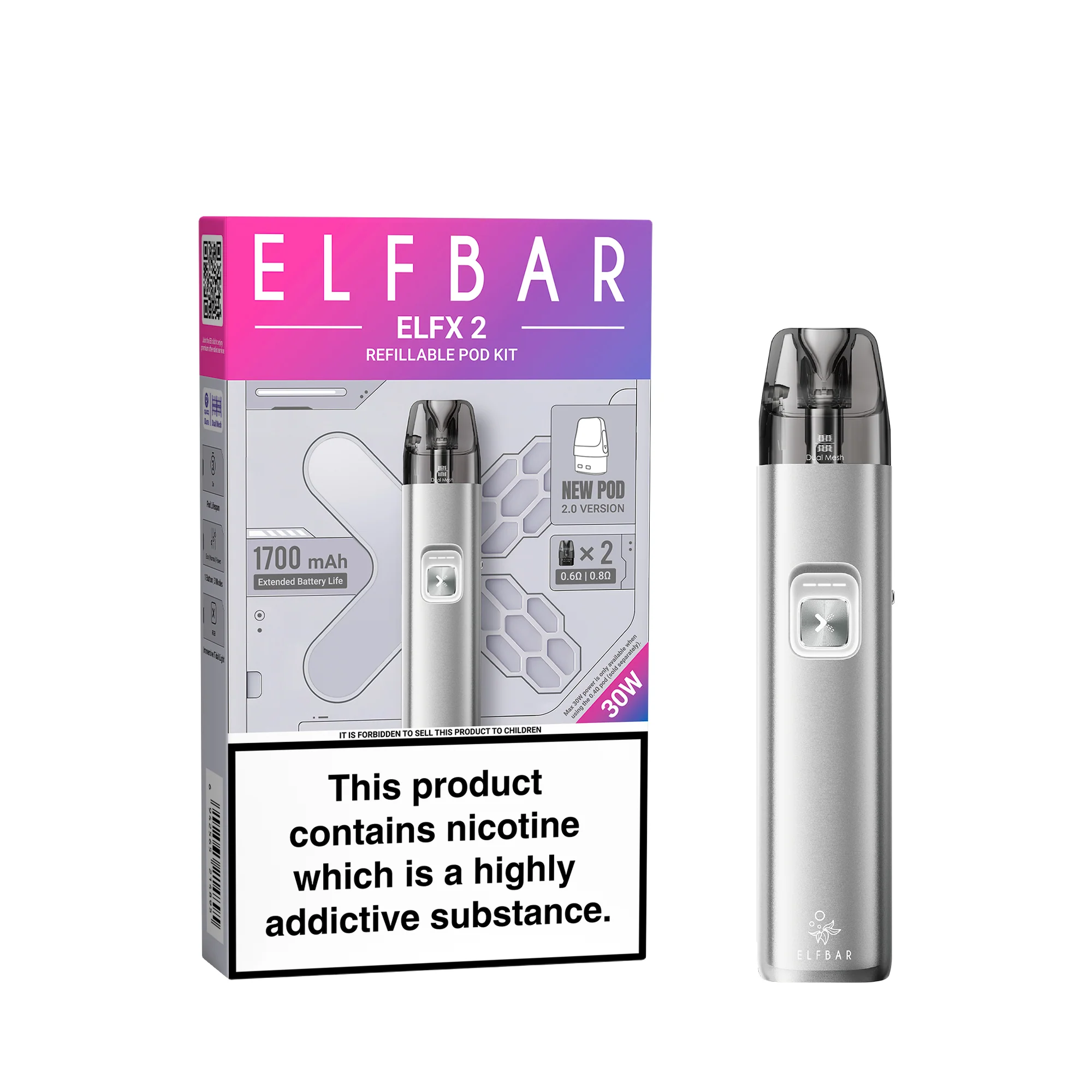 ELFBAR ELFX 2 kit pod rechargeable