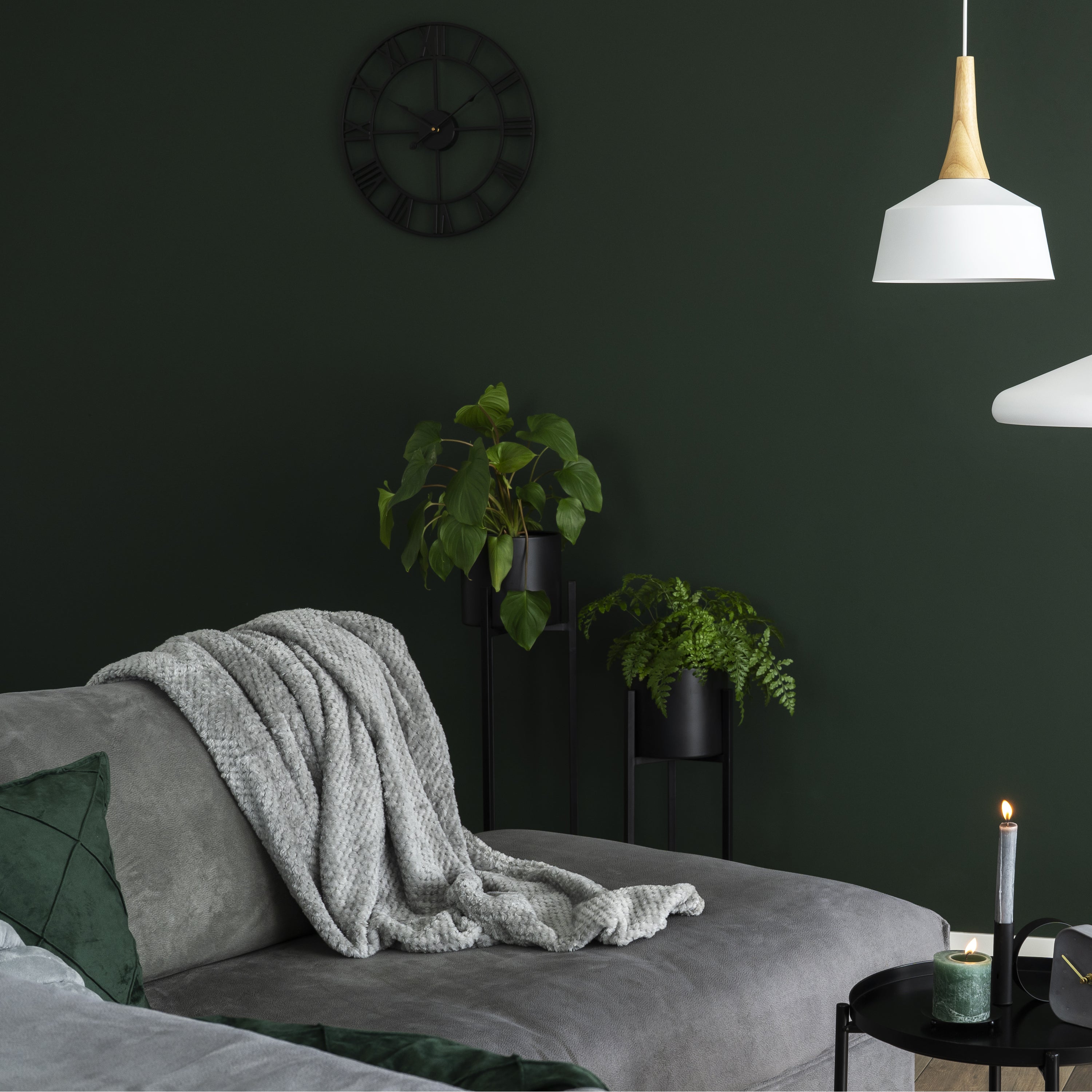 QUVIO Plaid 200 x 230 cm - Fleece - Grijs