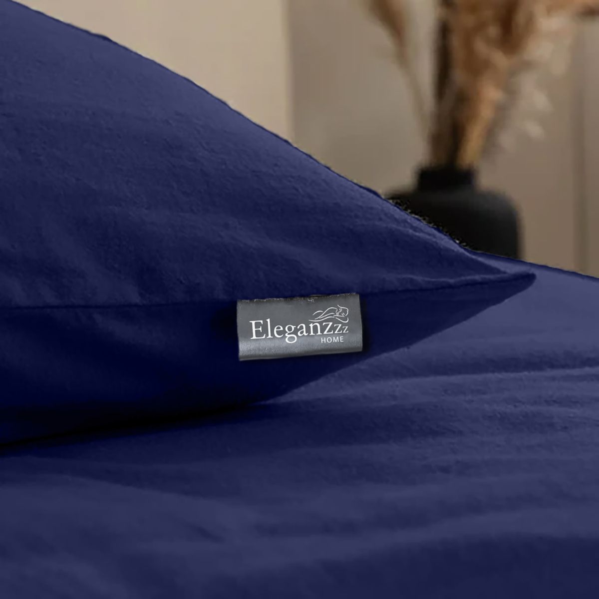 Eleganzzz Dekbedovertrek Flanel Uni blauw