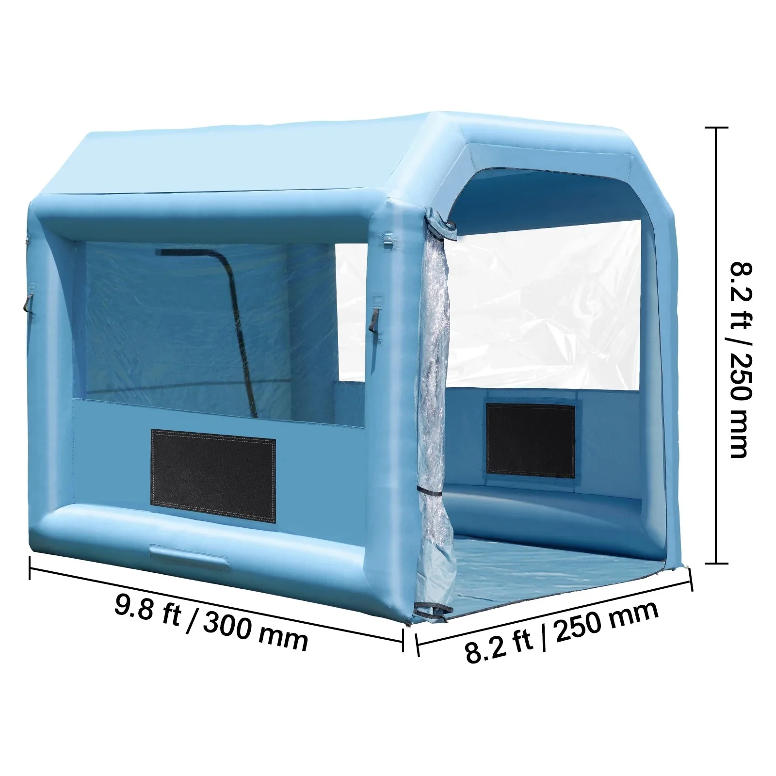 KFFKFF Portable Inflatable Spray Shelter 9.8 x 8.2 x 8.2 ft With 550 W Blower And Filtration System - GZYJXKF03 - Image 7 KFFKFF Portable Inflatable Spray Shelter 9.8 x 8.2 x 8.2 ft With 550 W Blower And Filtration System - GZYJXKF03 - Image 7