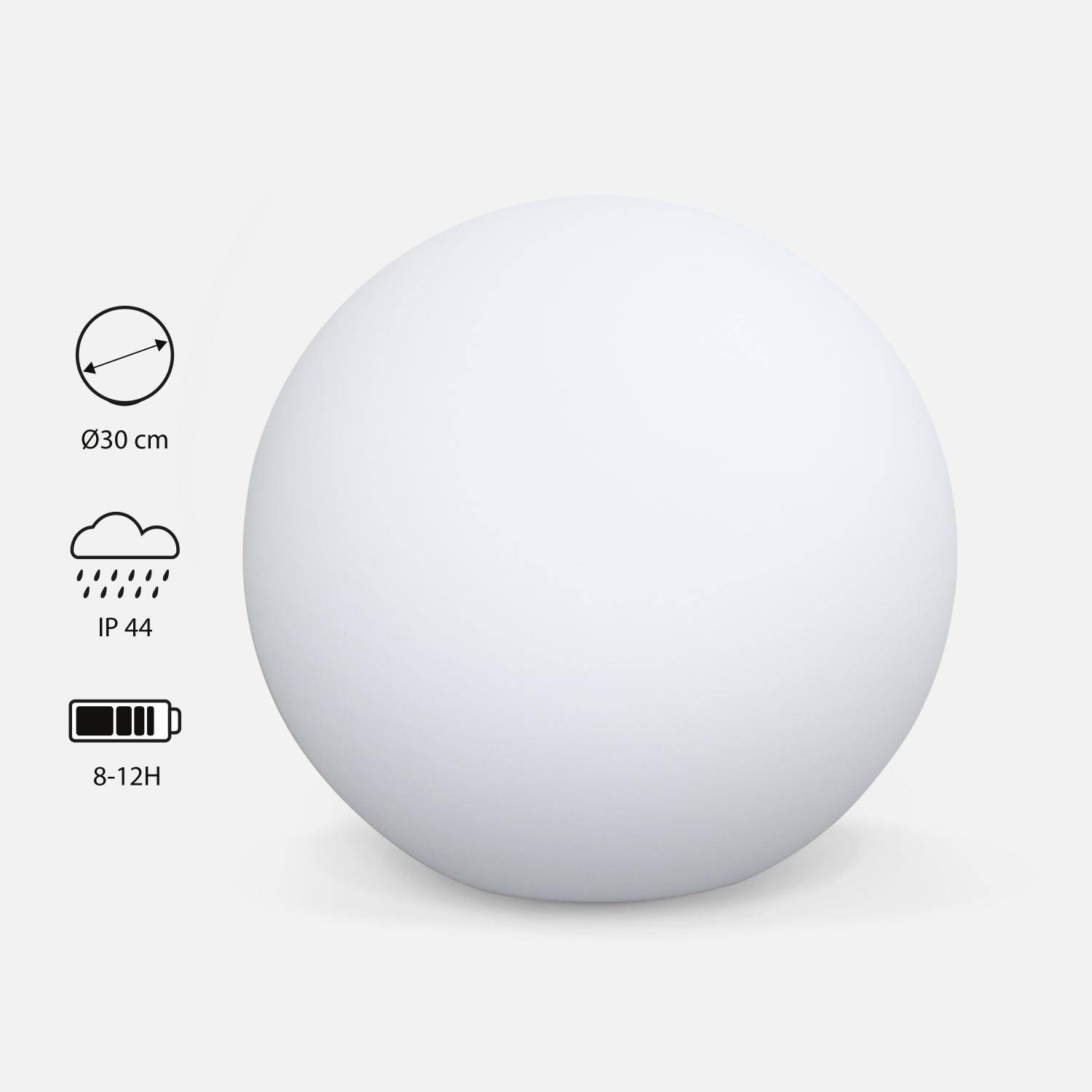 Esfera LED - Bola luminosa LED con pilas para interior/exterior