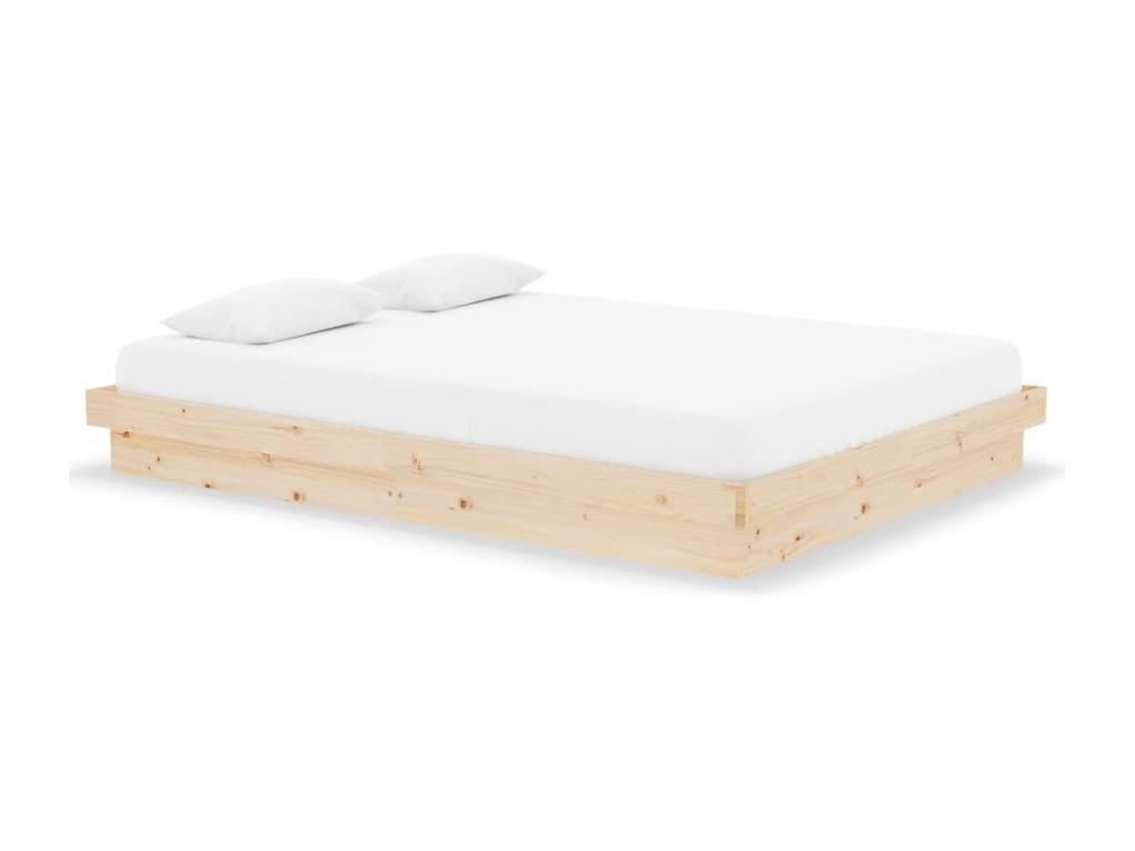 Mueblescolor de cama doble sin colchón madera maciza