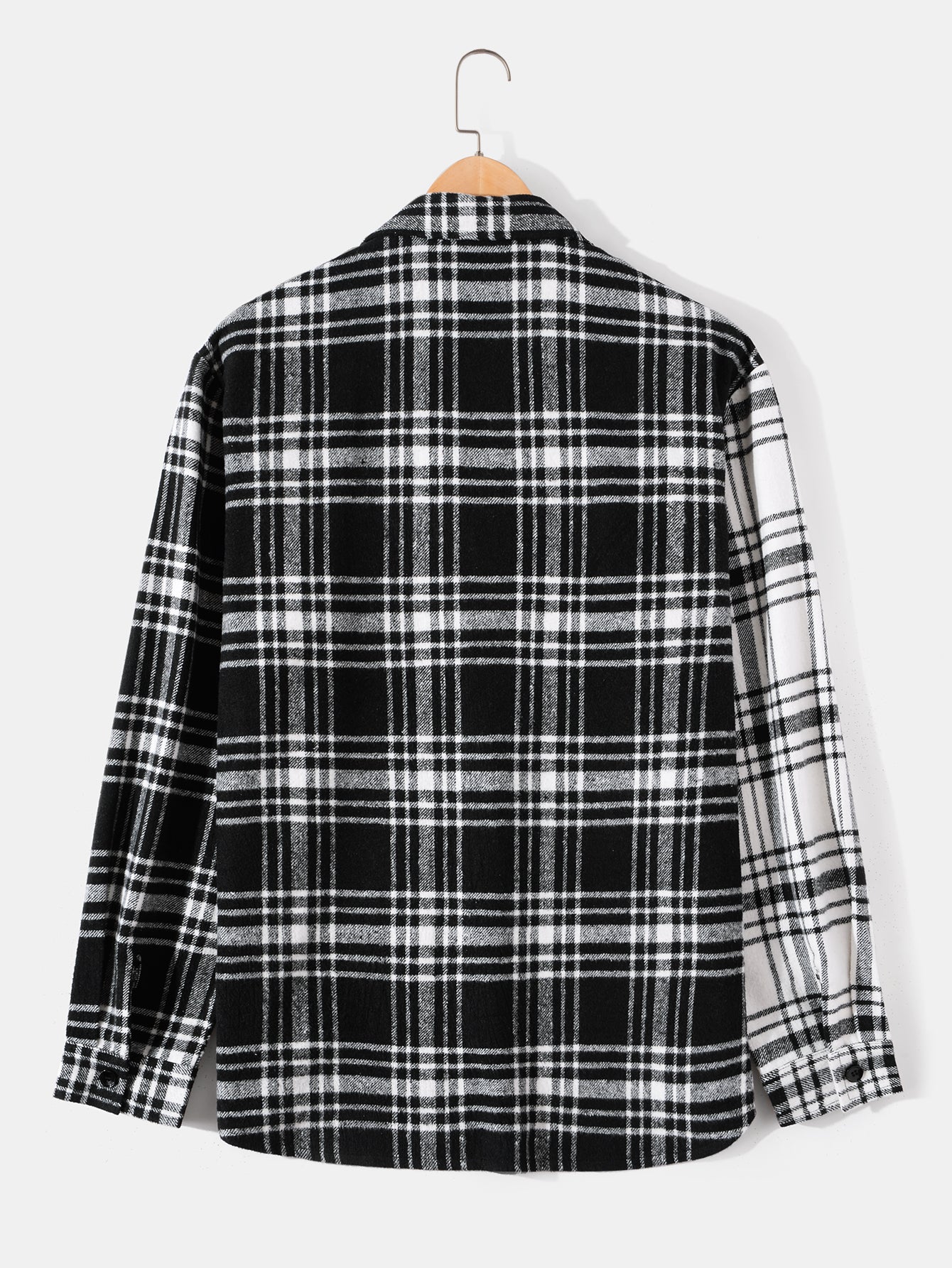 Patchwork Flannel Plaid Overshirt