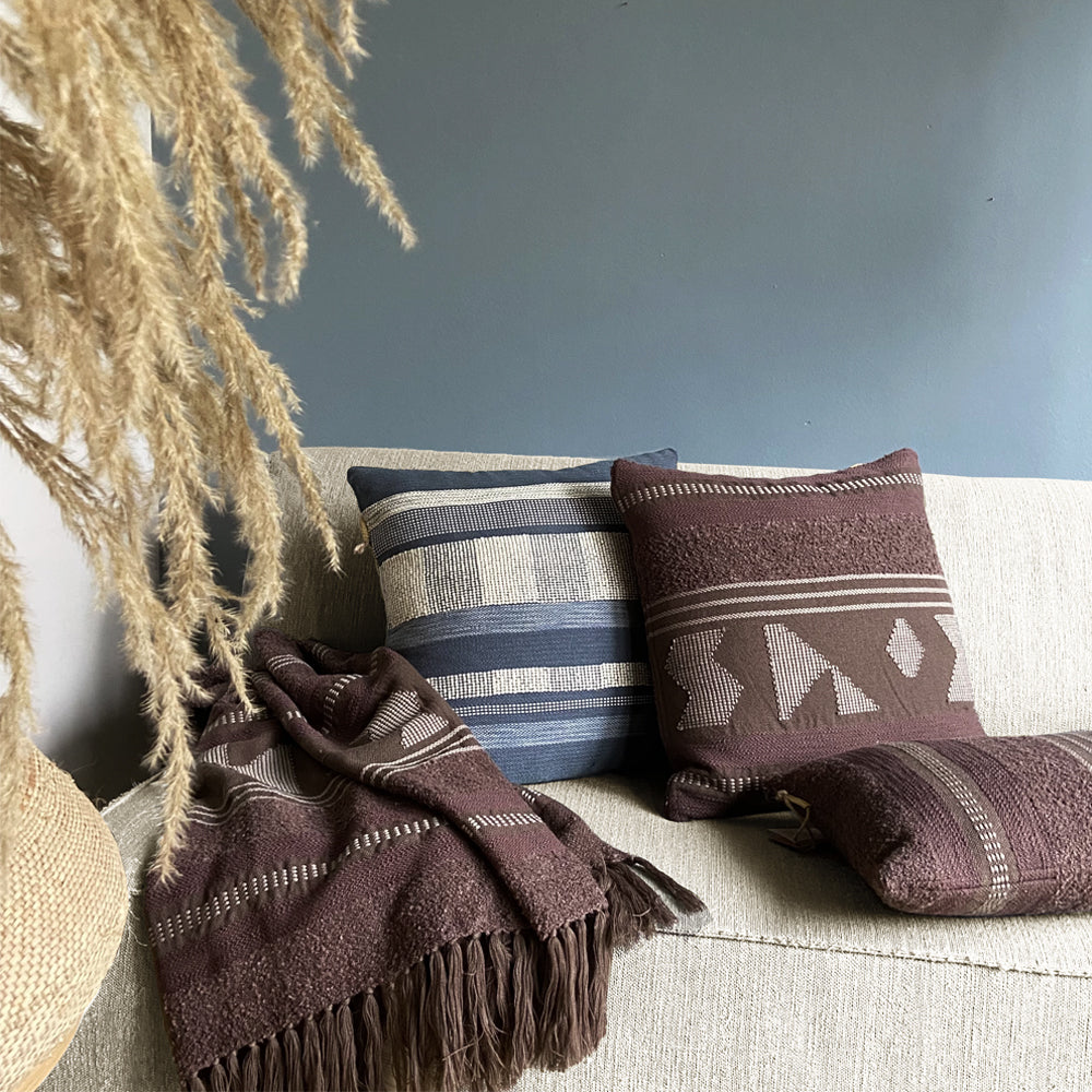 Malagoon Crafty Sierkussen 50 x 50 cm - Kastanje