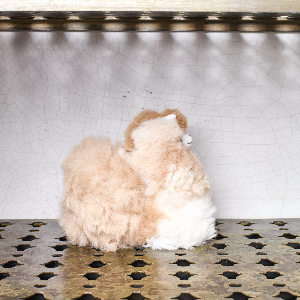 Peluche Lama en alpaga - Noix