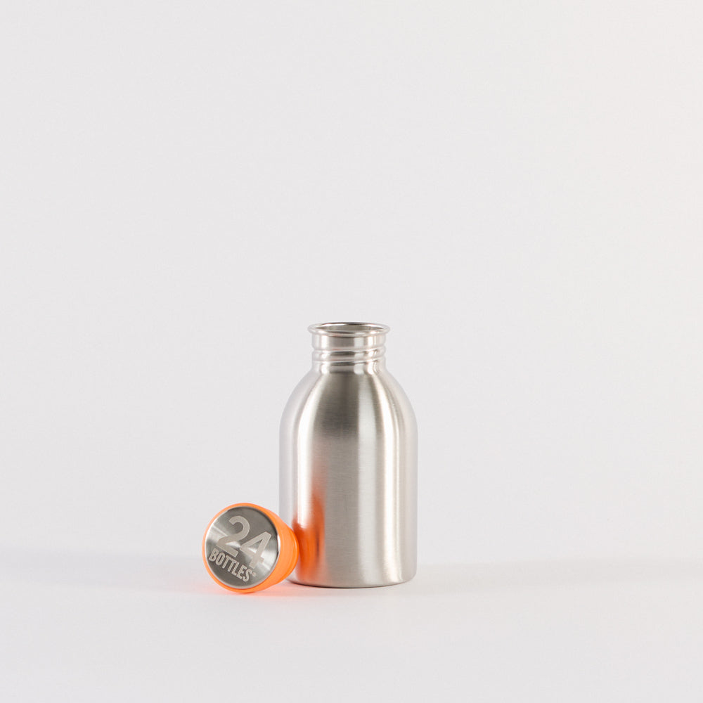 Gourde en inox 250 ml - Basic Steel  - 24 Bottles