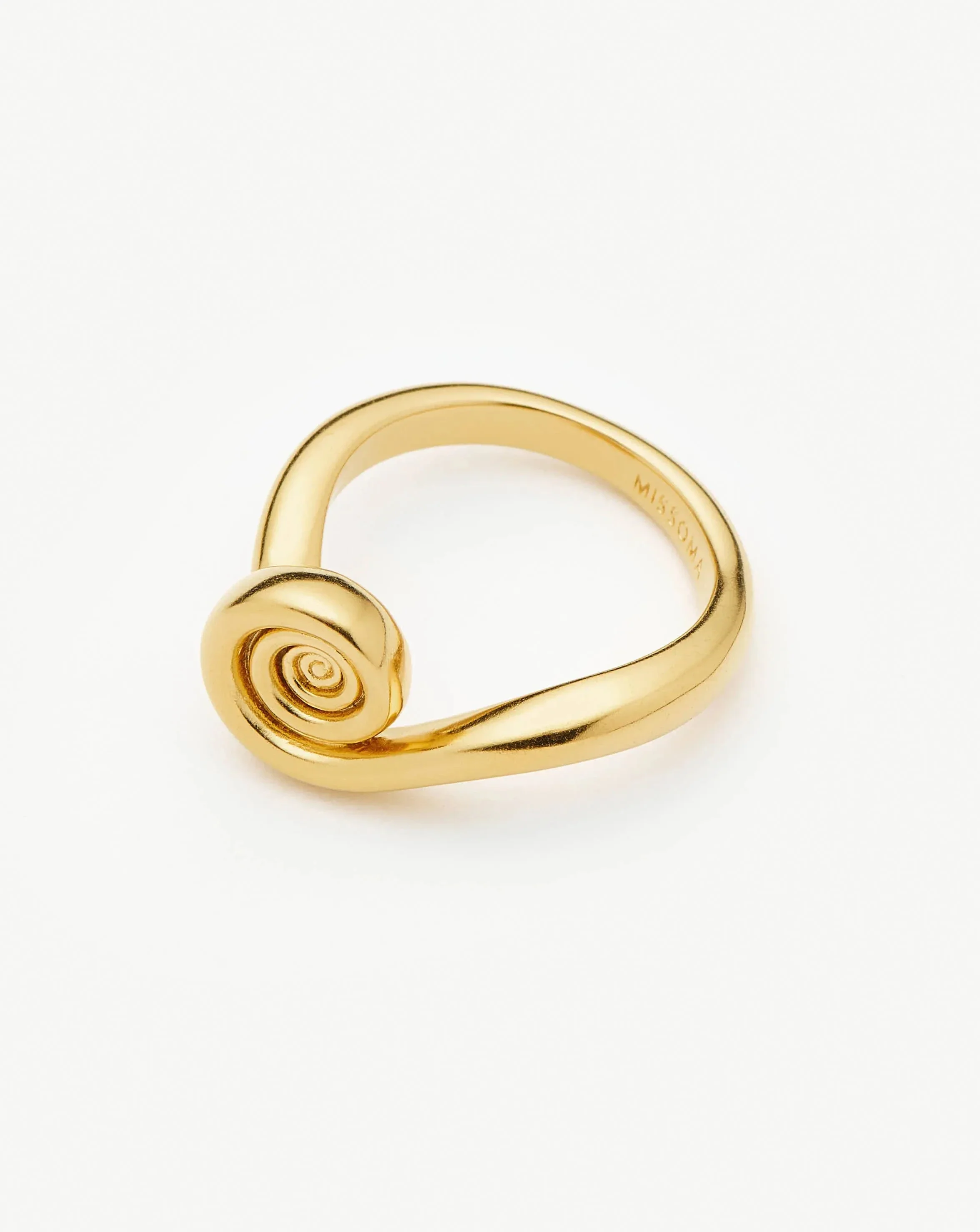 Spiral Stacking Ring | 18ct Gold Plated
