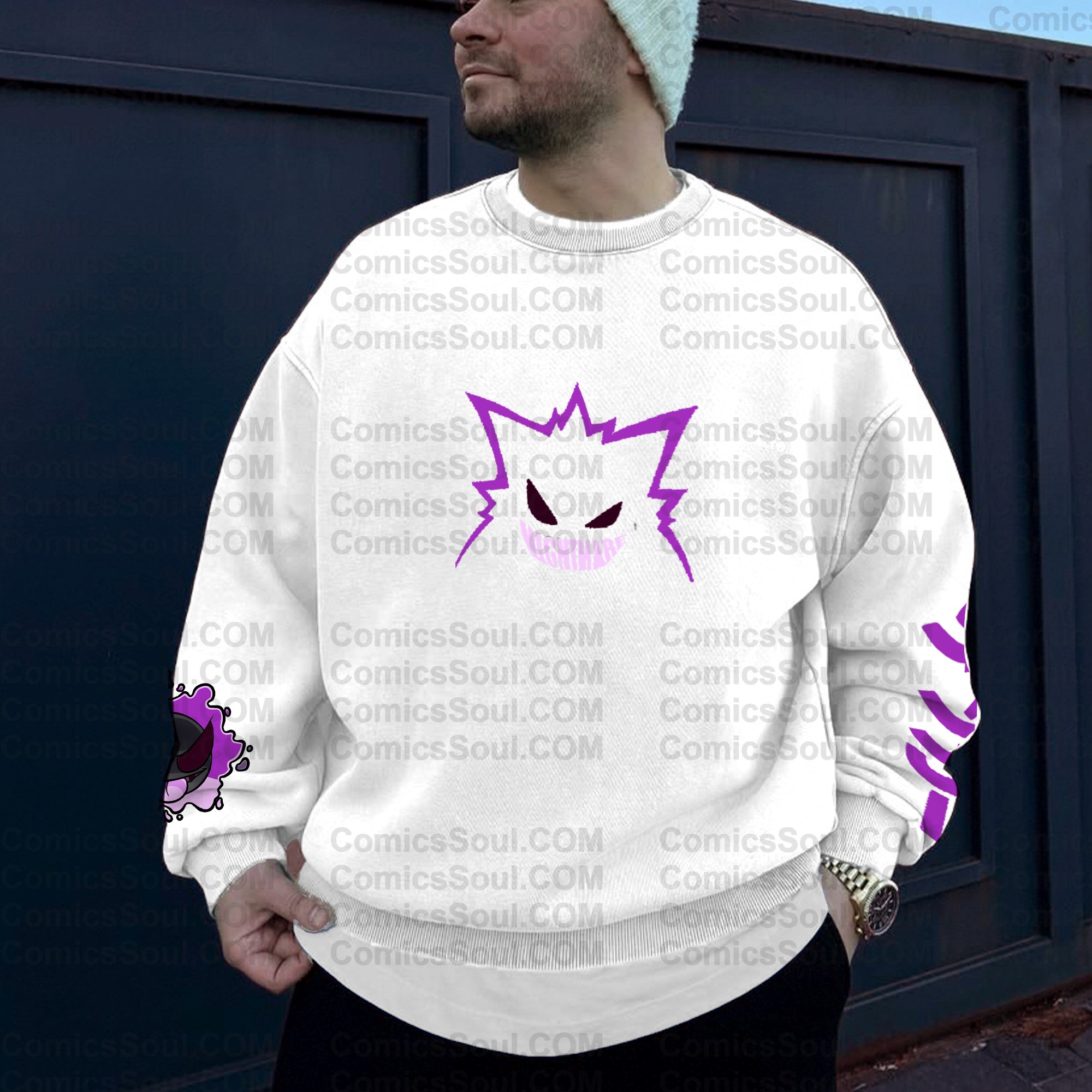 Unisex Anime Inspired Vintage Sweatshirt TeeThreads Sustain the Scene with Custom Apparel