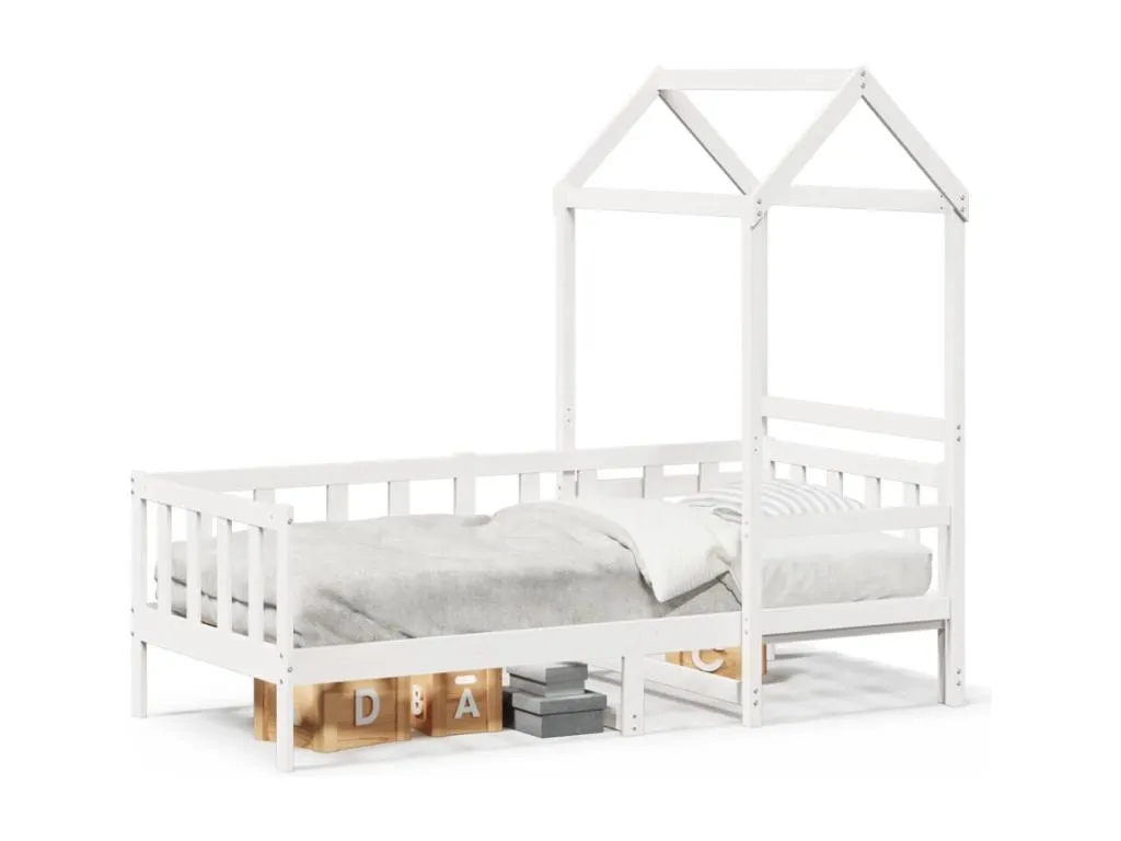 Sofá cama con techo Prietocasa maciza de Prietocasa blanco 90x190 cm