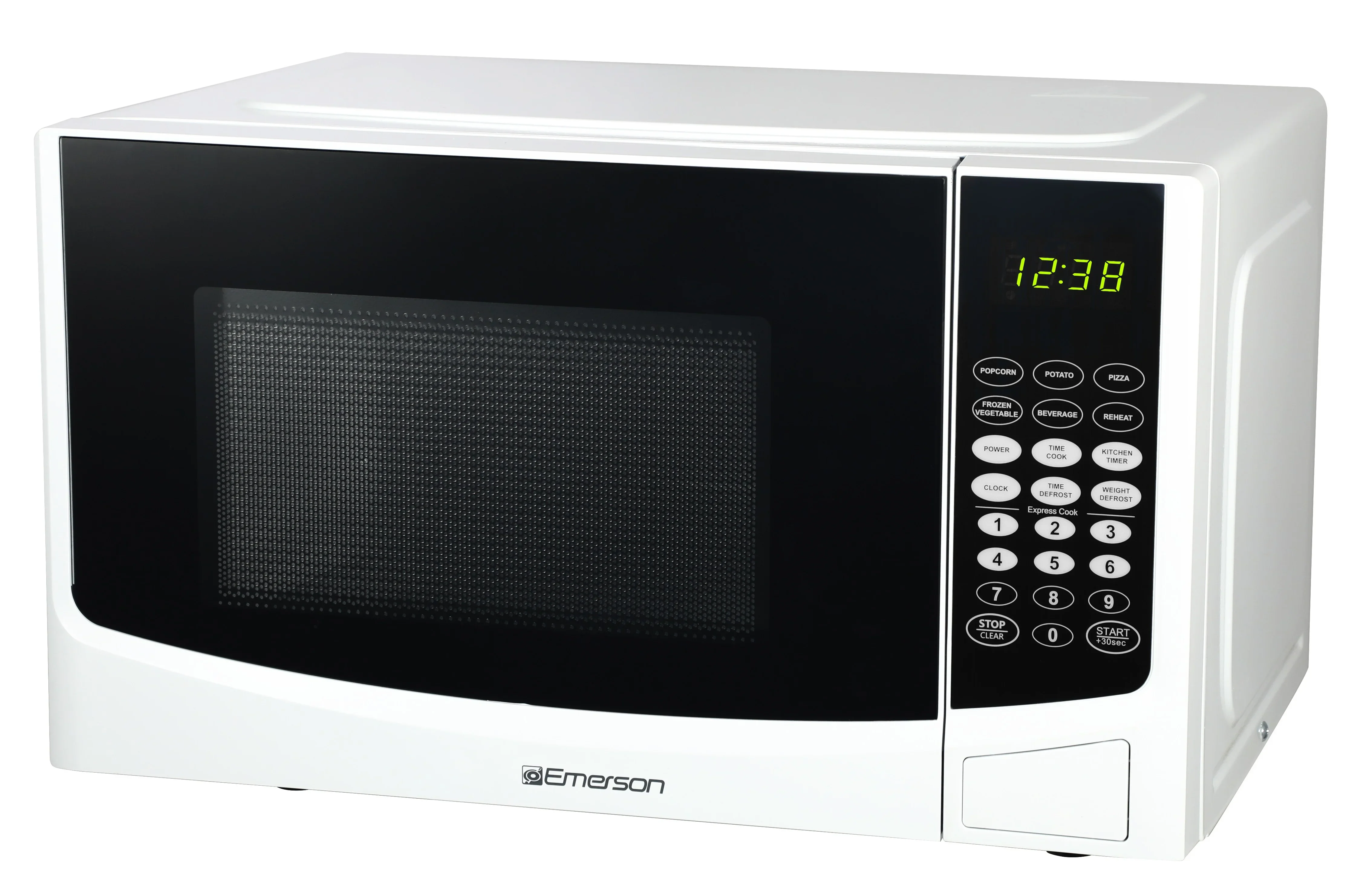 Emerson 0.9 Cu. Ft. 900 Watt, White Microwave Oven with Touch Control, MW9255W