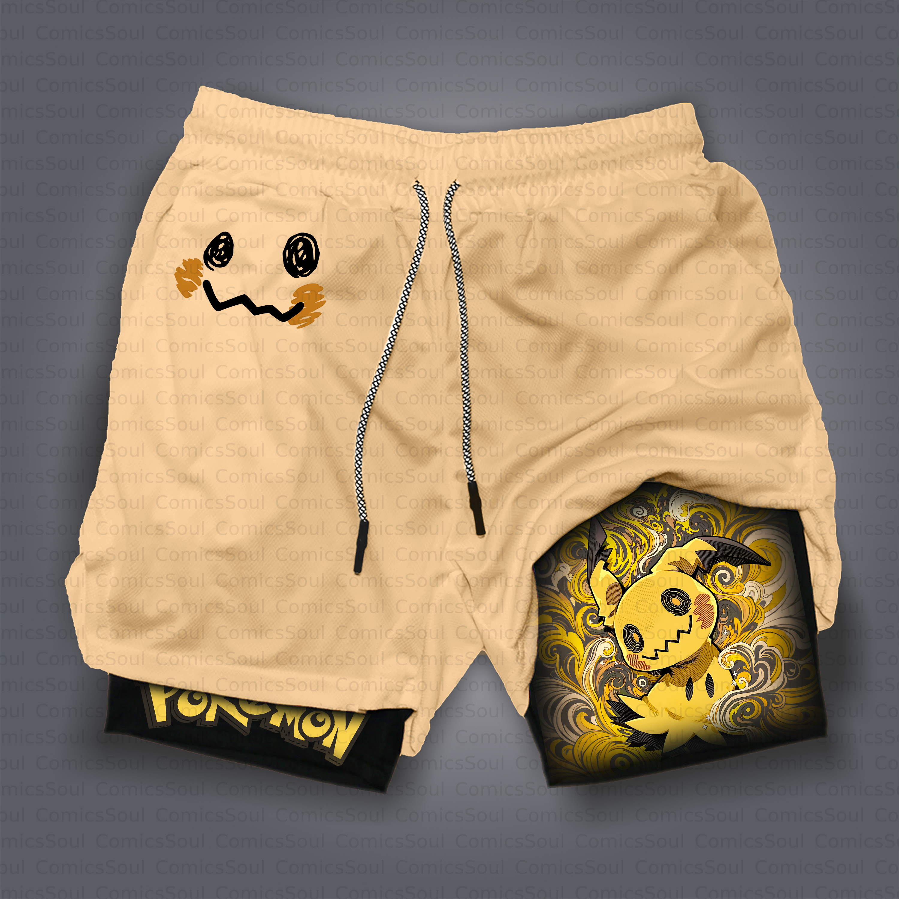 Unisex Casual Anime Style Shorts