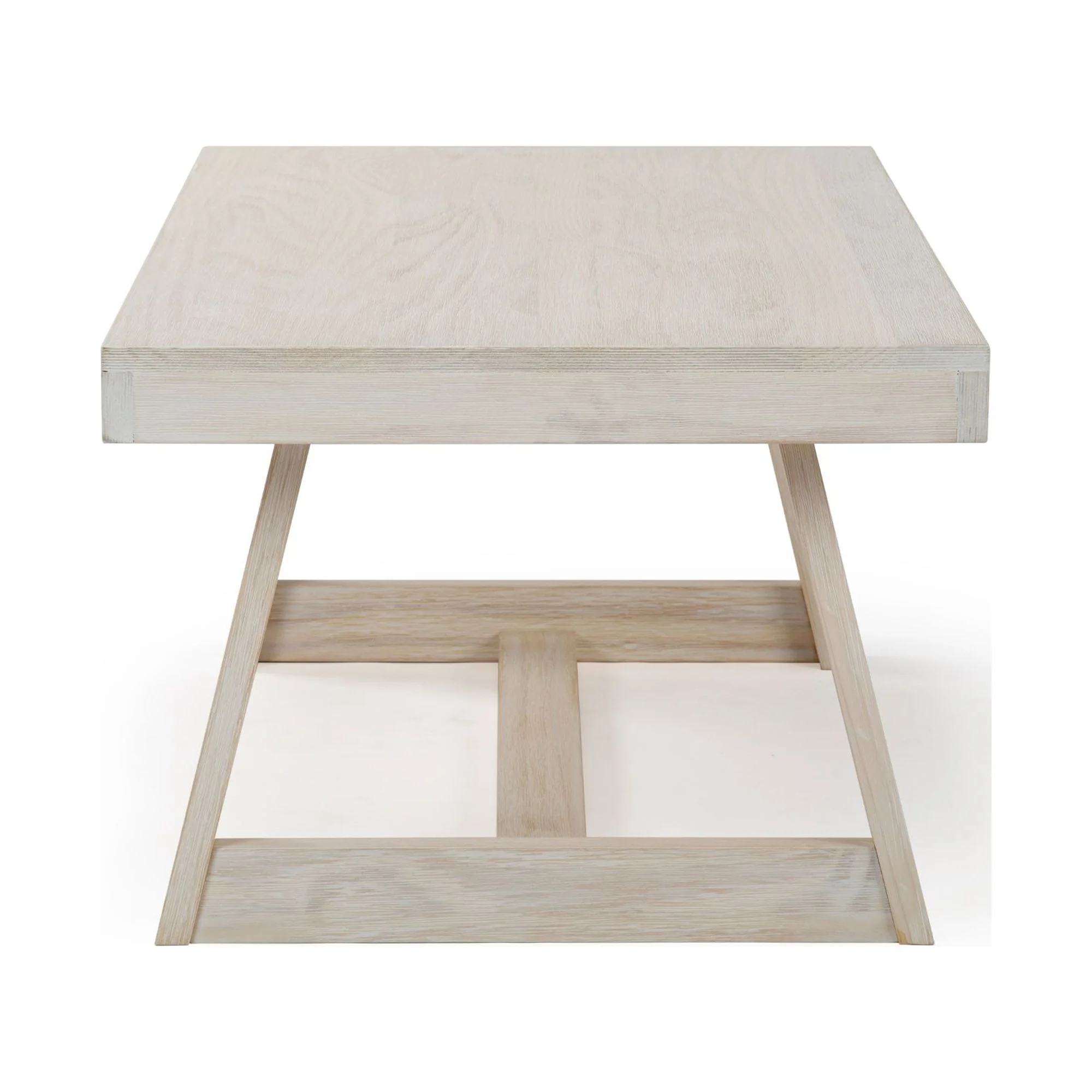 Plank+Beam Farmhouse Coffee Table, 48" Solid Wood Tables for Living Room, Rectangular Center Table - Image 6
