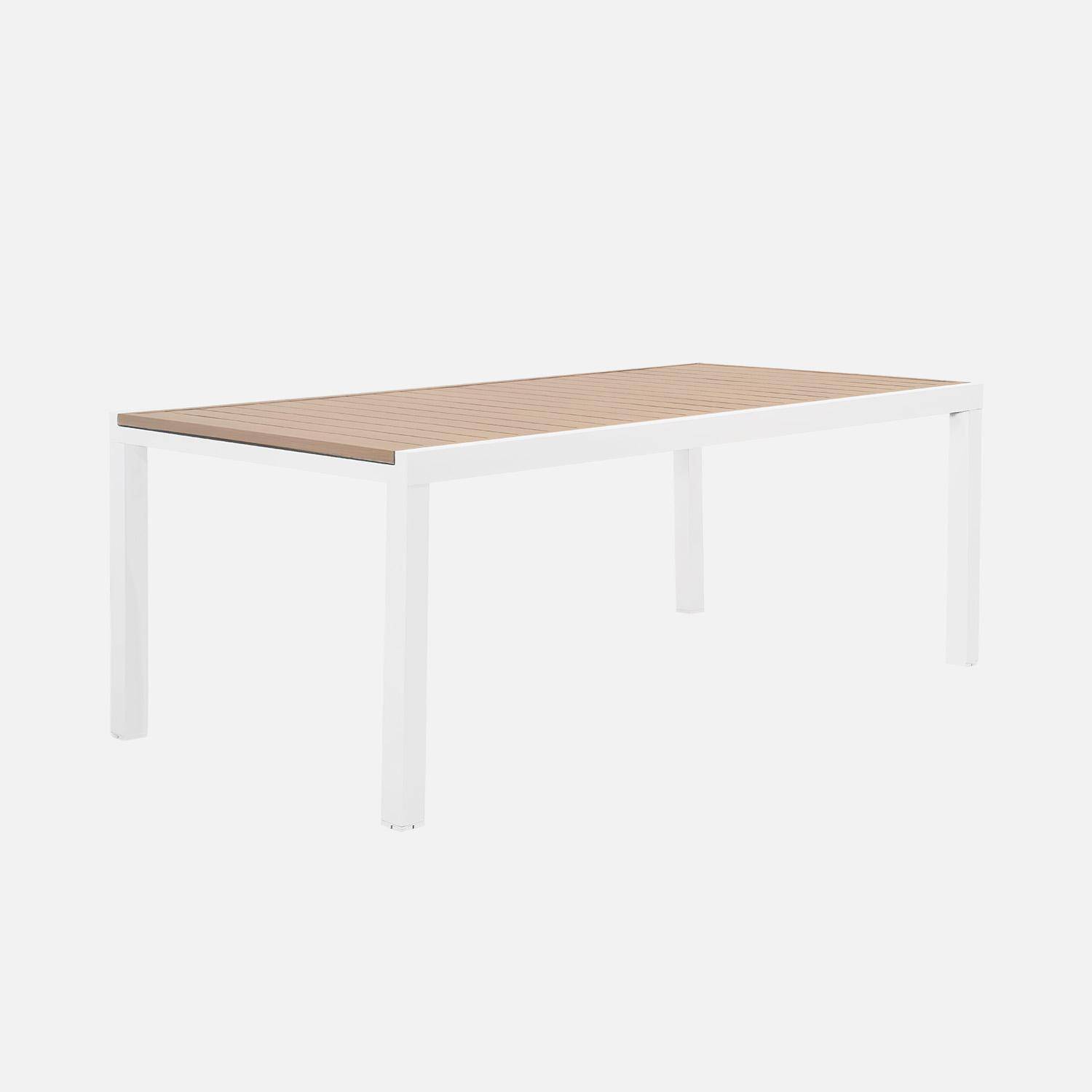 Elora + Amara - Conjunto mesa de jardín extensible de aluminio con 10 sillas